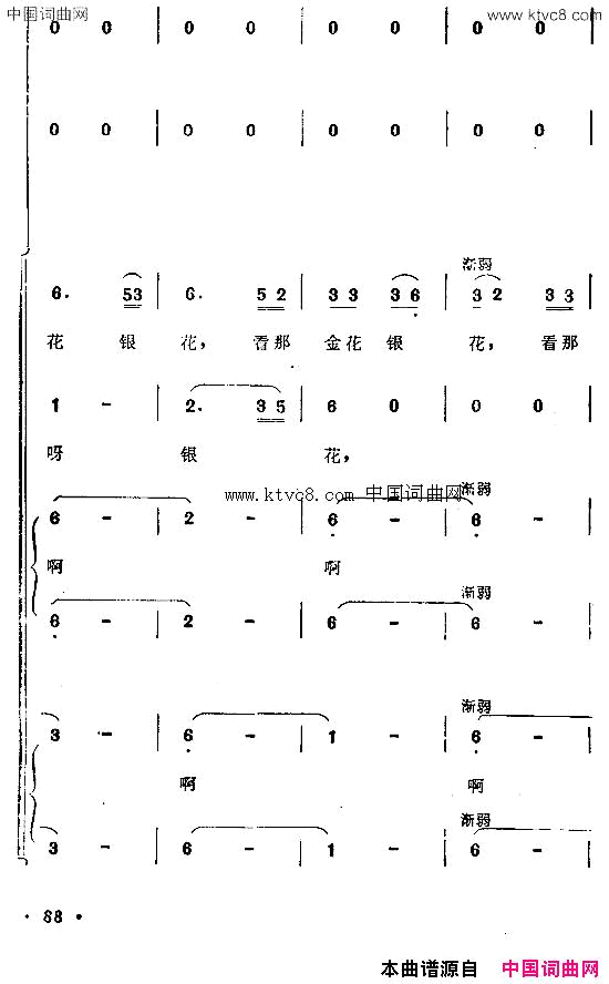 月亮亚美山歌组曲之二简谱1