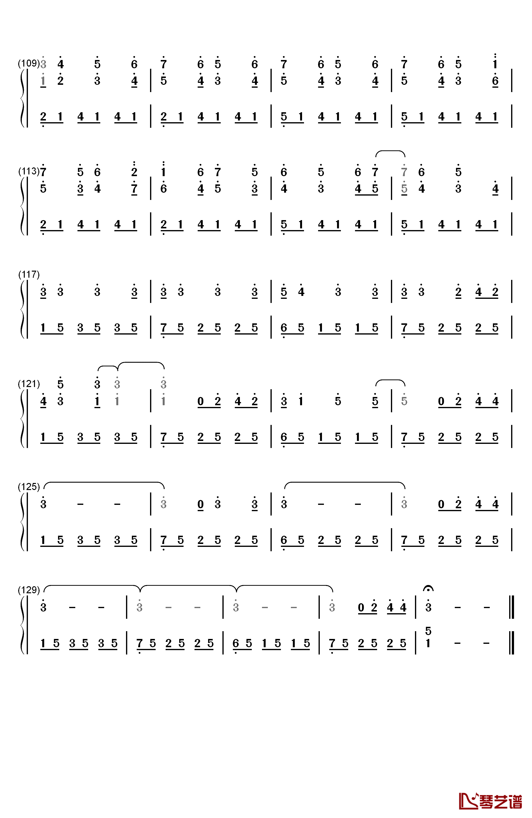 Joy钢琴简谱-数字双手-乔治·温斯顿5