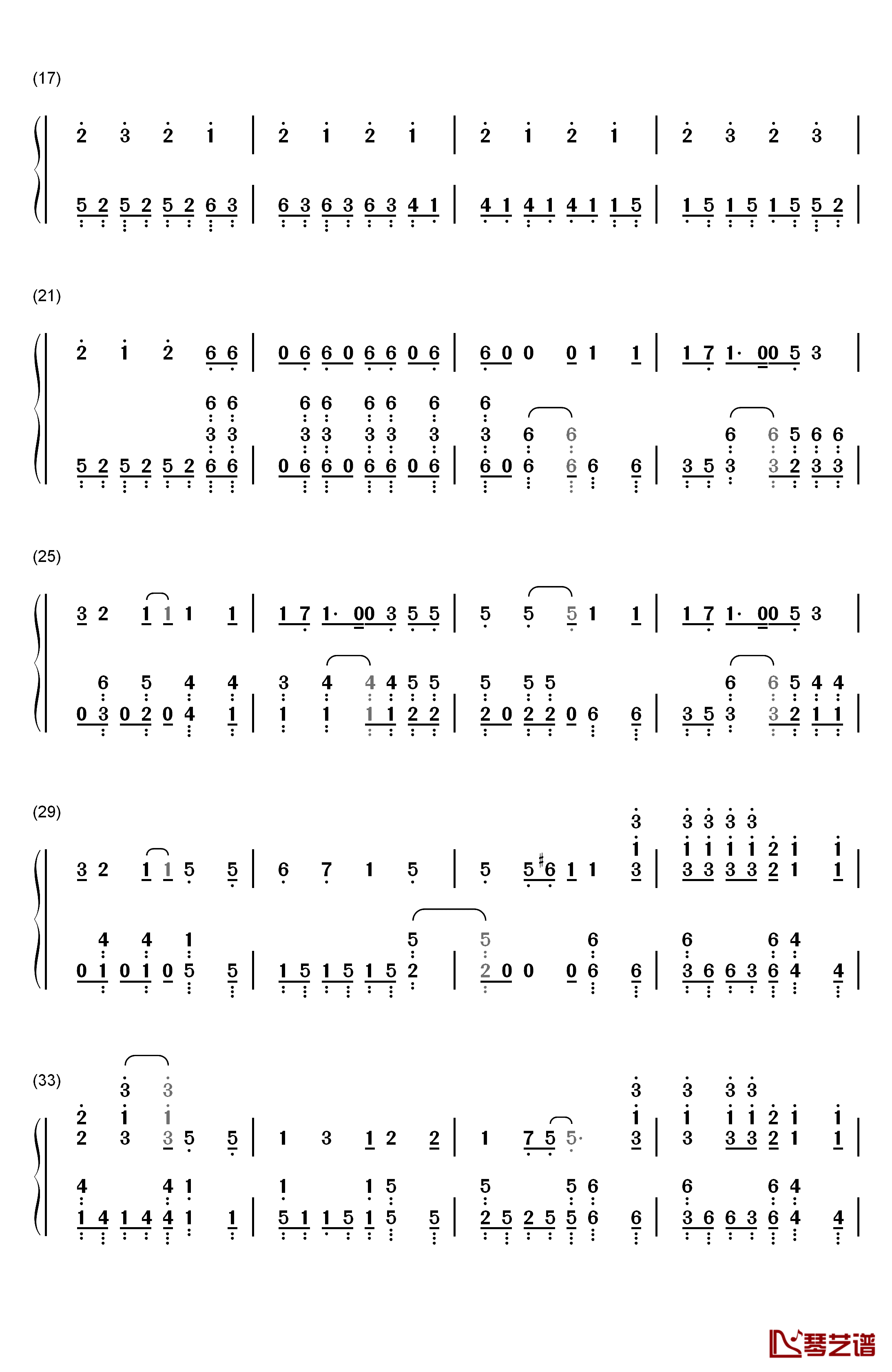 Outgrow钢琴简谱-数字双手-Gero2