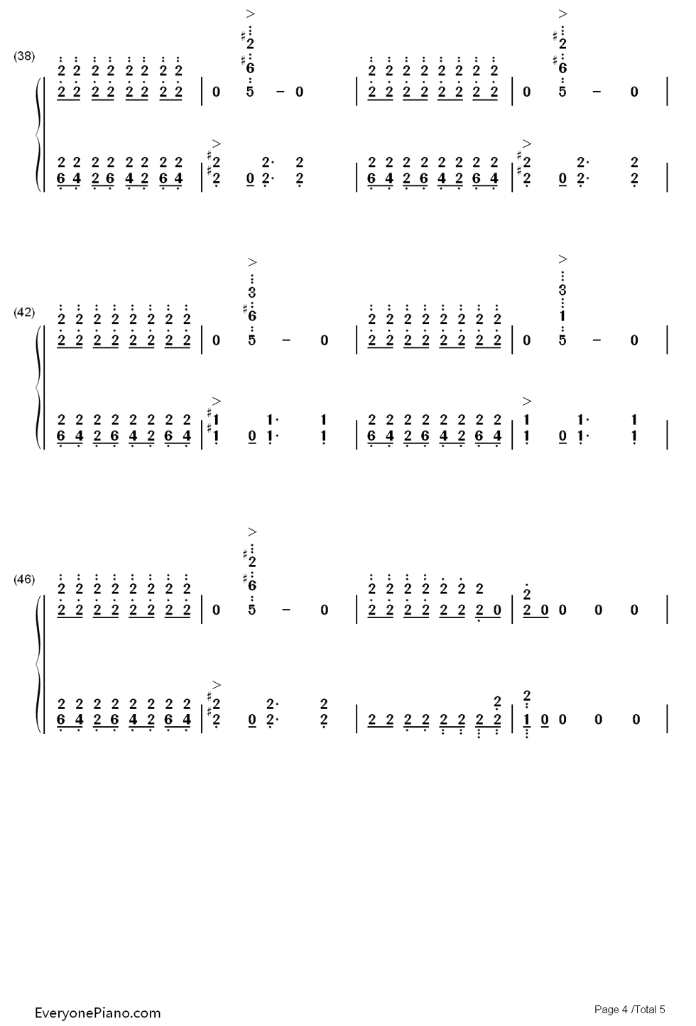 死亡华尔兹简易版钢琴简谱-John Arthur Stump演唱4