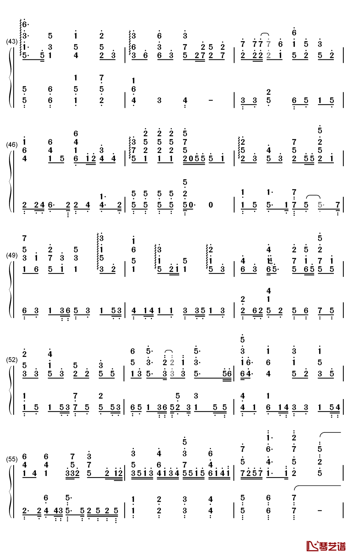 这就是爱吗钢琴简谱-数字双手-容祖儿4