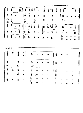 长征组歌1《告别》简谱1