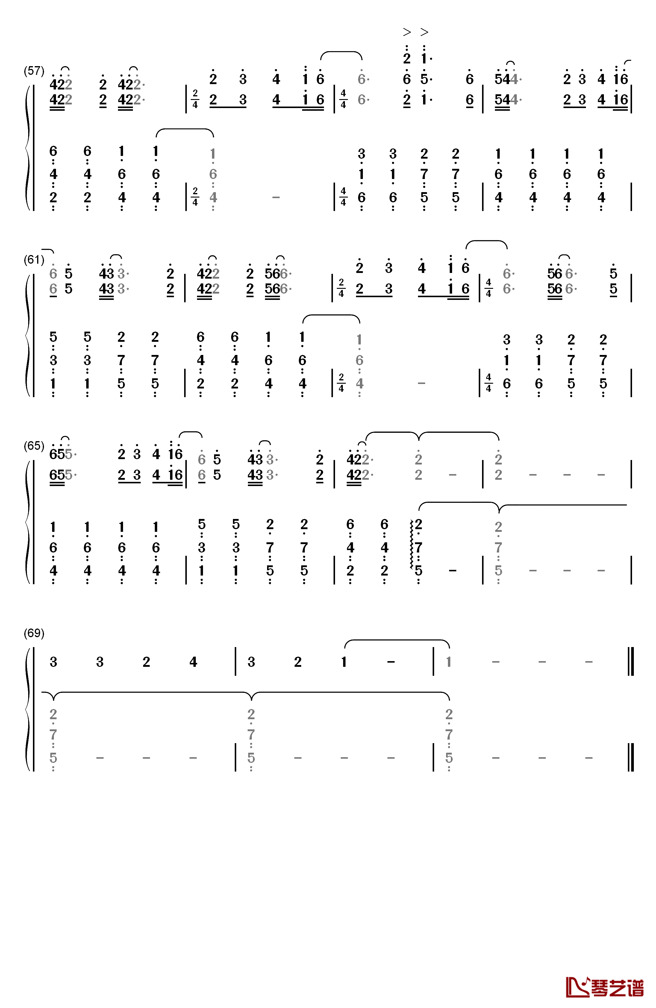 Life Eternal钢琴简谱-数字双手-Ghost4