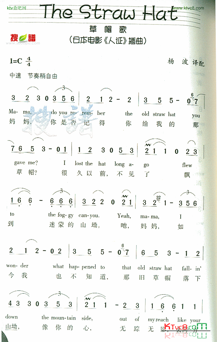 TheStrawHat简谱1