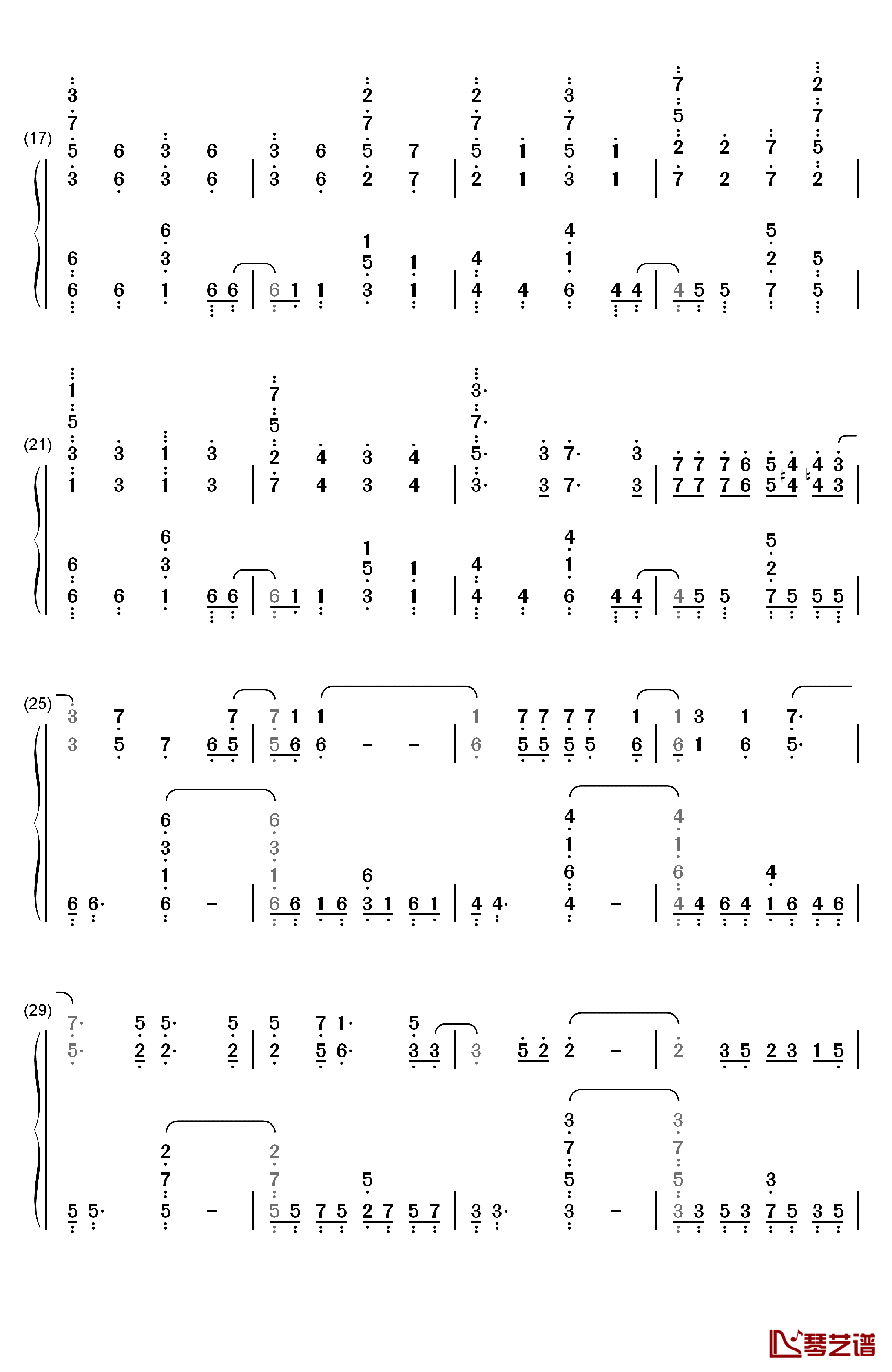 Signal钢琴简谱-数字双手-TK from 凛として时雨2