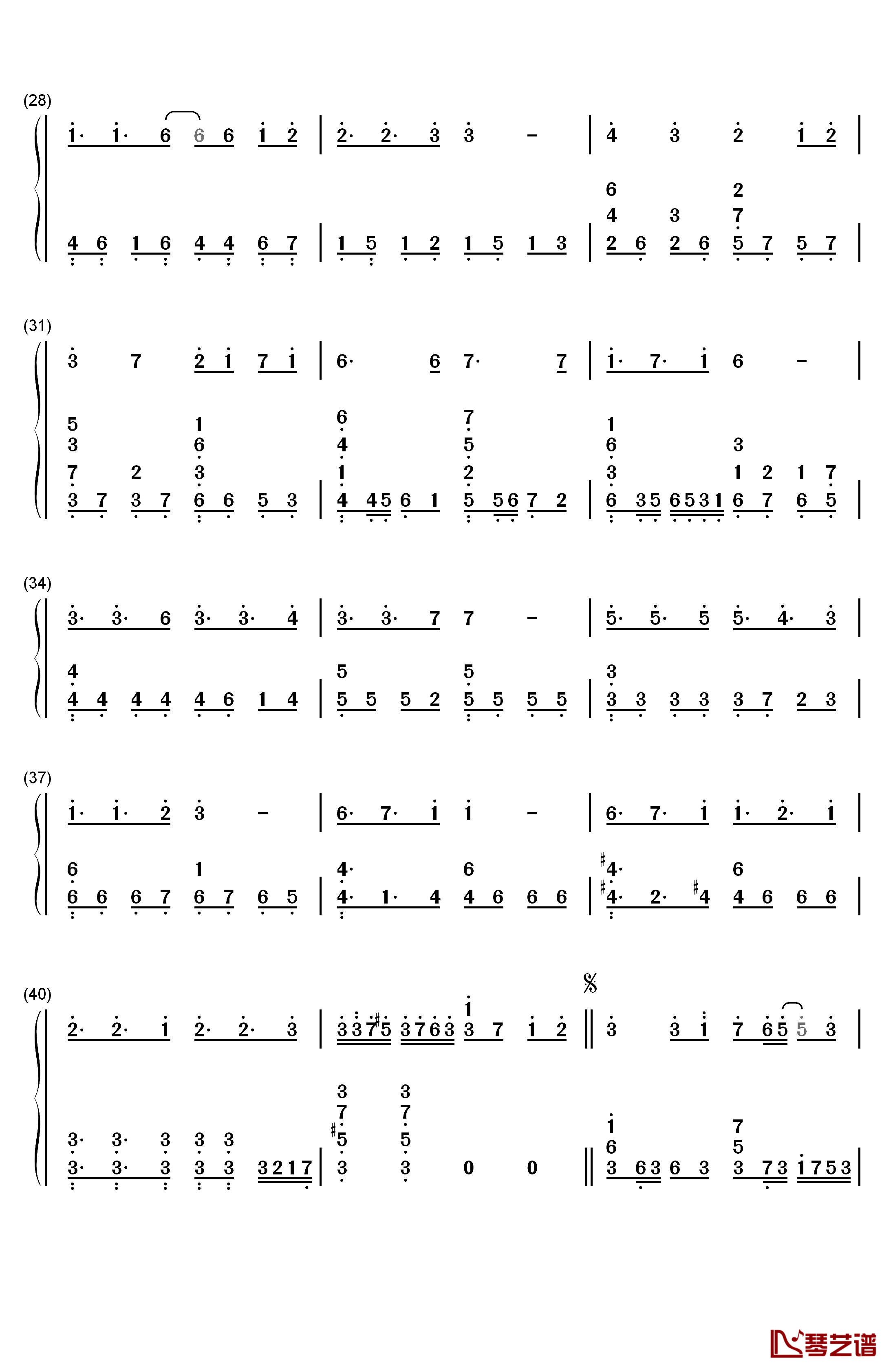 LEVEL5钢琴简谱-数字双手-fripSide3