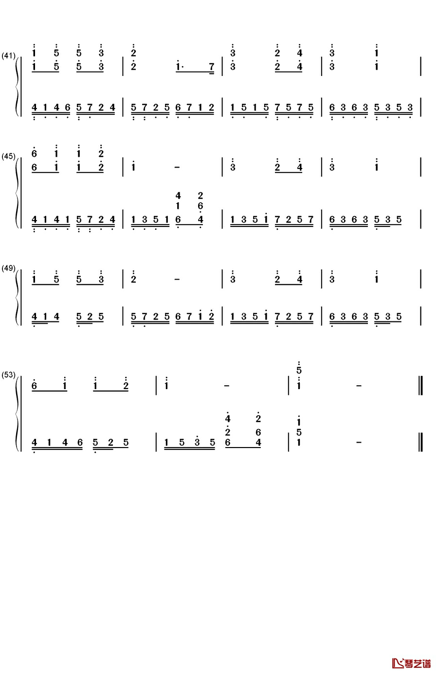 听妈妈的话钢琴简谱-数字双手-周杰伦3