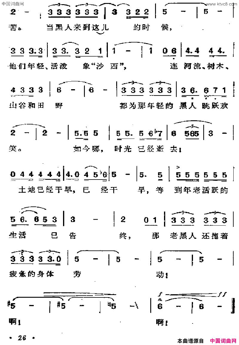 [巴西]干旱的土地简谱1