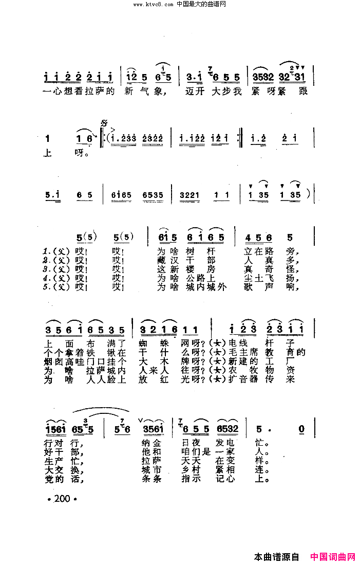 逛新城原唱扫描谱简谱-张新民演唱1