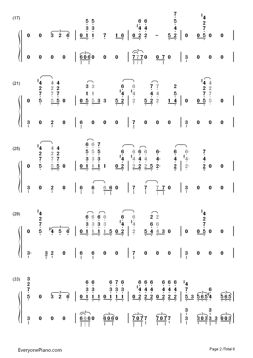 My Lady钢琴简谱-数字双手-EXO2