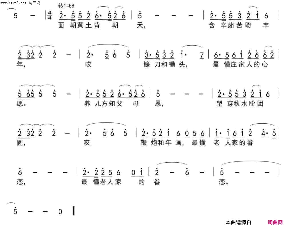 老家简谱-李建国演唱-赵大彪/刘姝彤词曲1