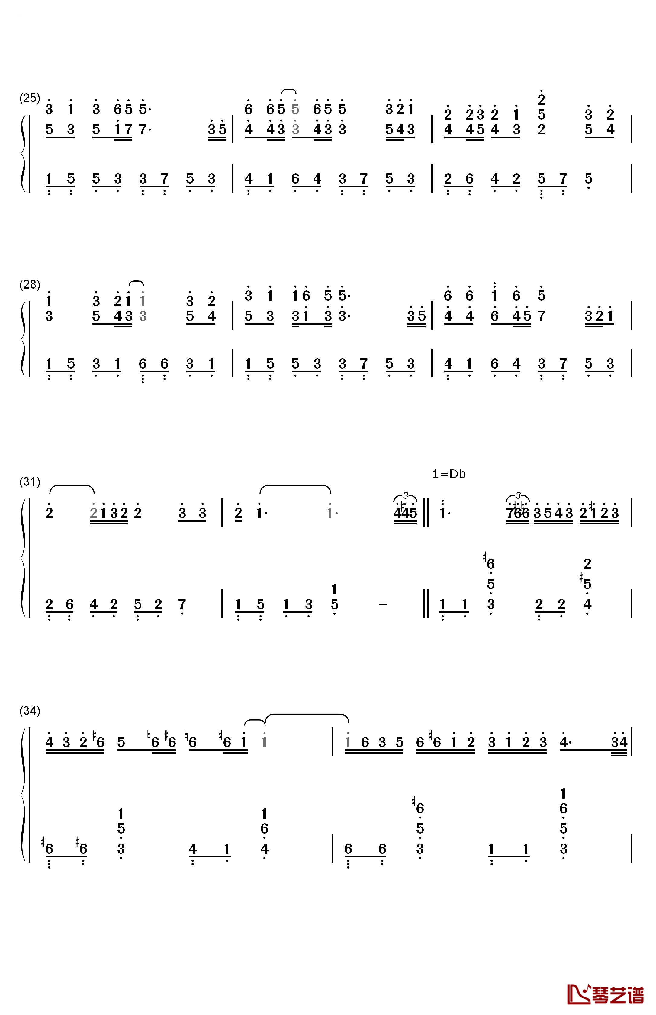 老鼠爱大米钢琴简谱-数字双手-杨臣刚3