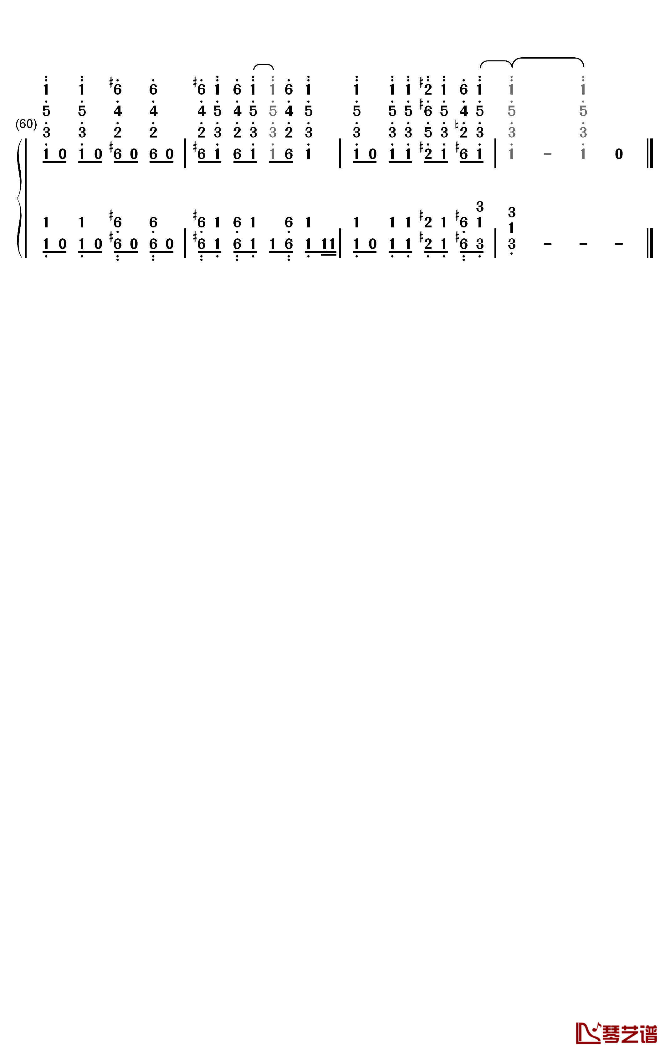 Lets go ライフリング４钢琴简谱-数字双手-Rifling 45