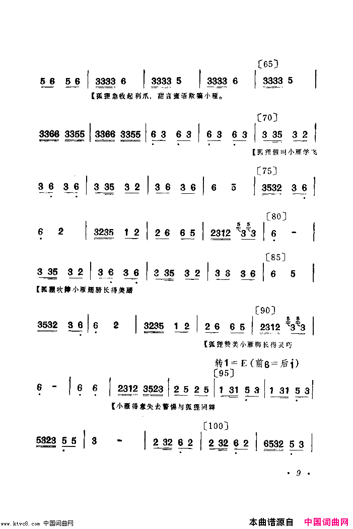 群雁高飞舞蹈音乐简谱1