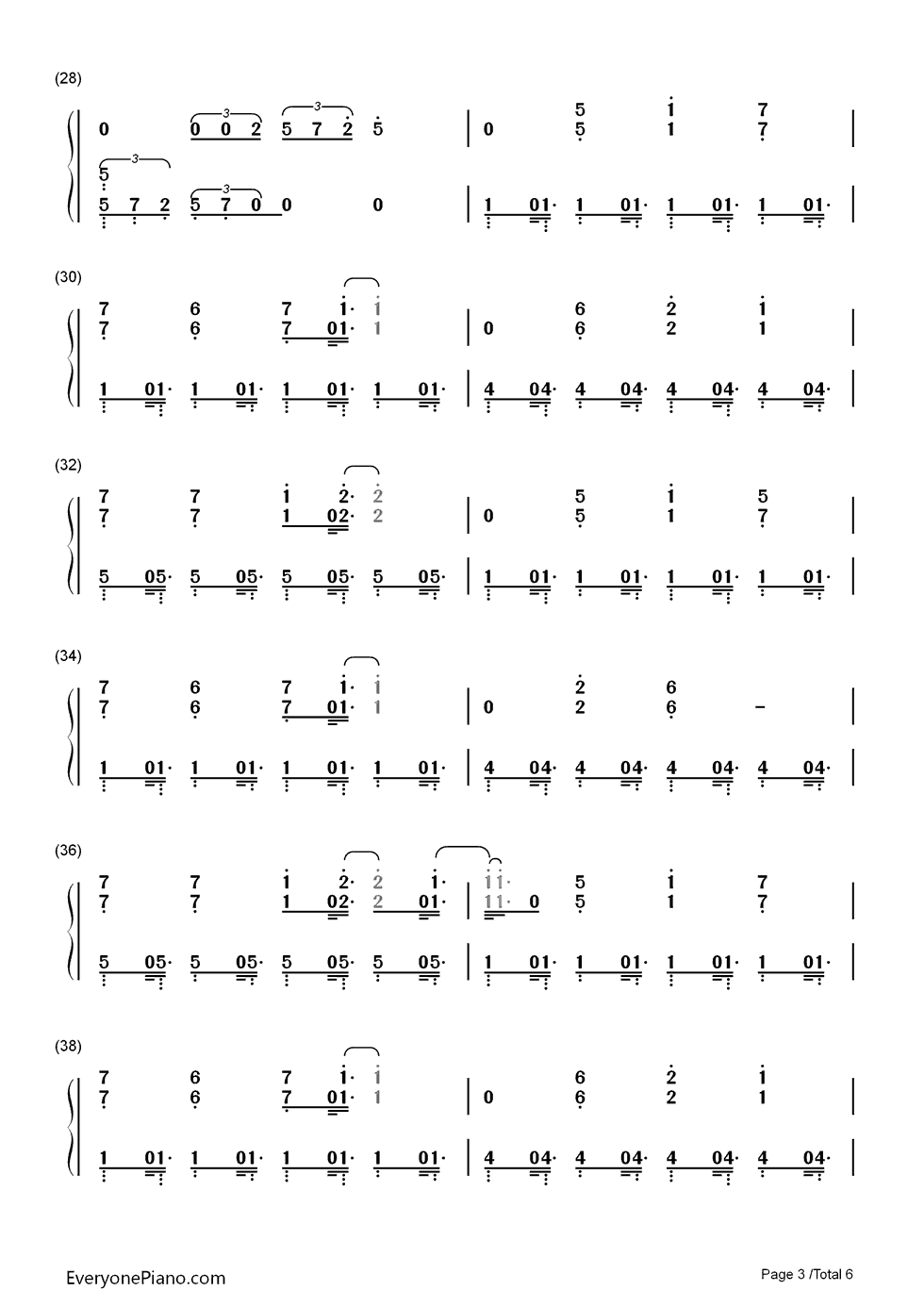 恋をしようよ钢琴简谱-Pico演唱3