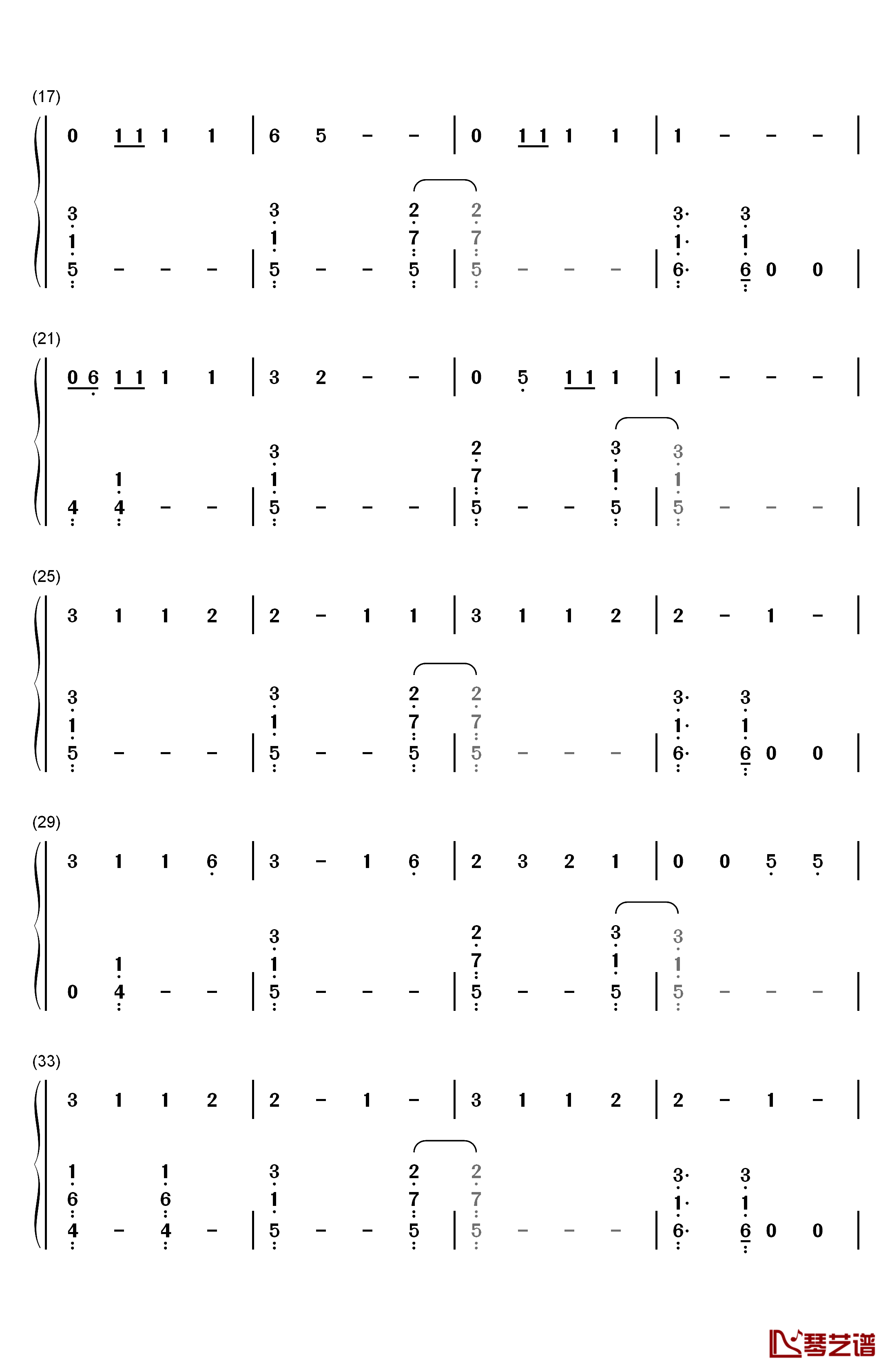 Body Like a Back Road钢琴简谱-数字双手-Sam Hunt2