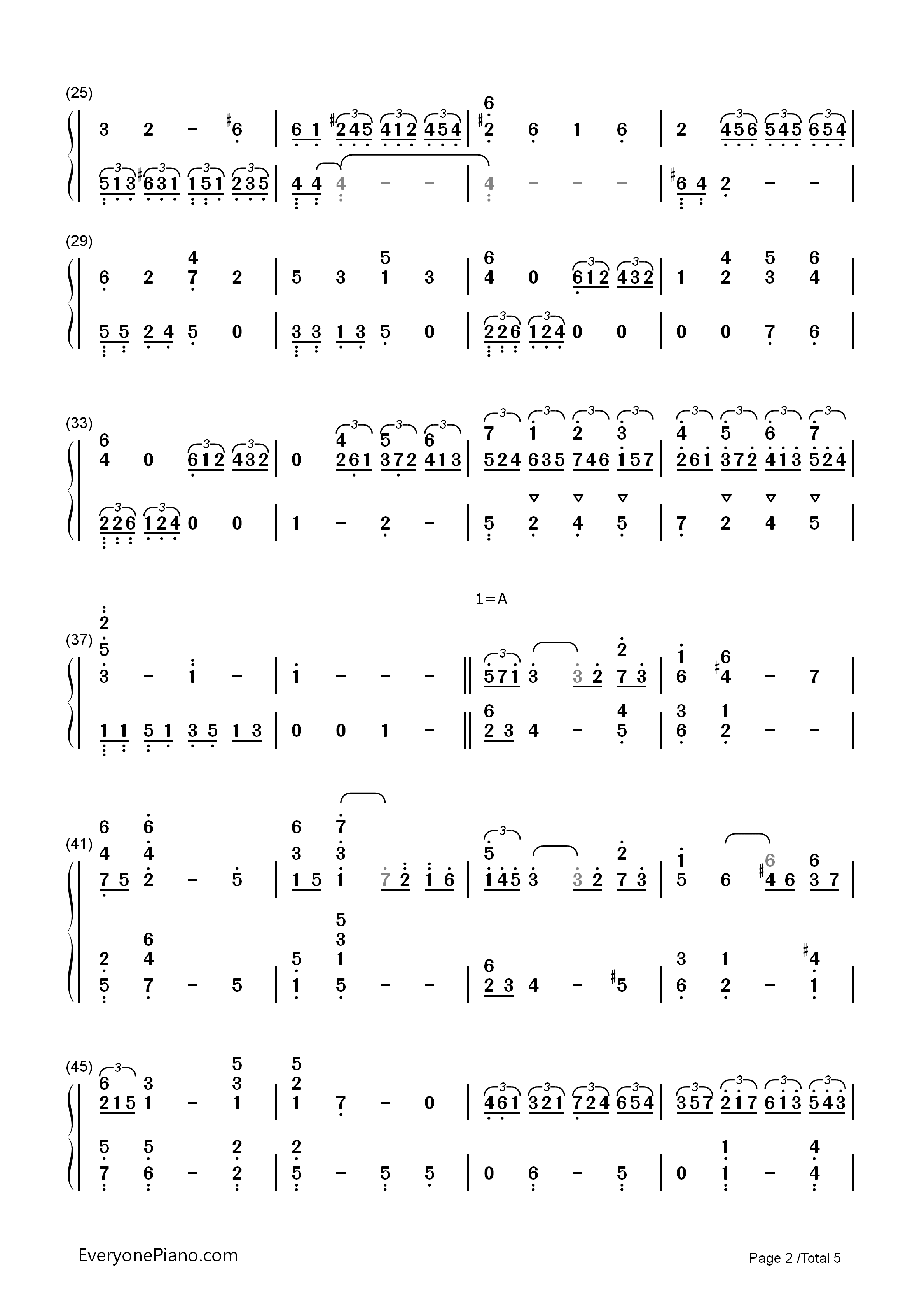 Arabesque No. 1钢琴简谱-Claude Debussy演唱2