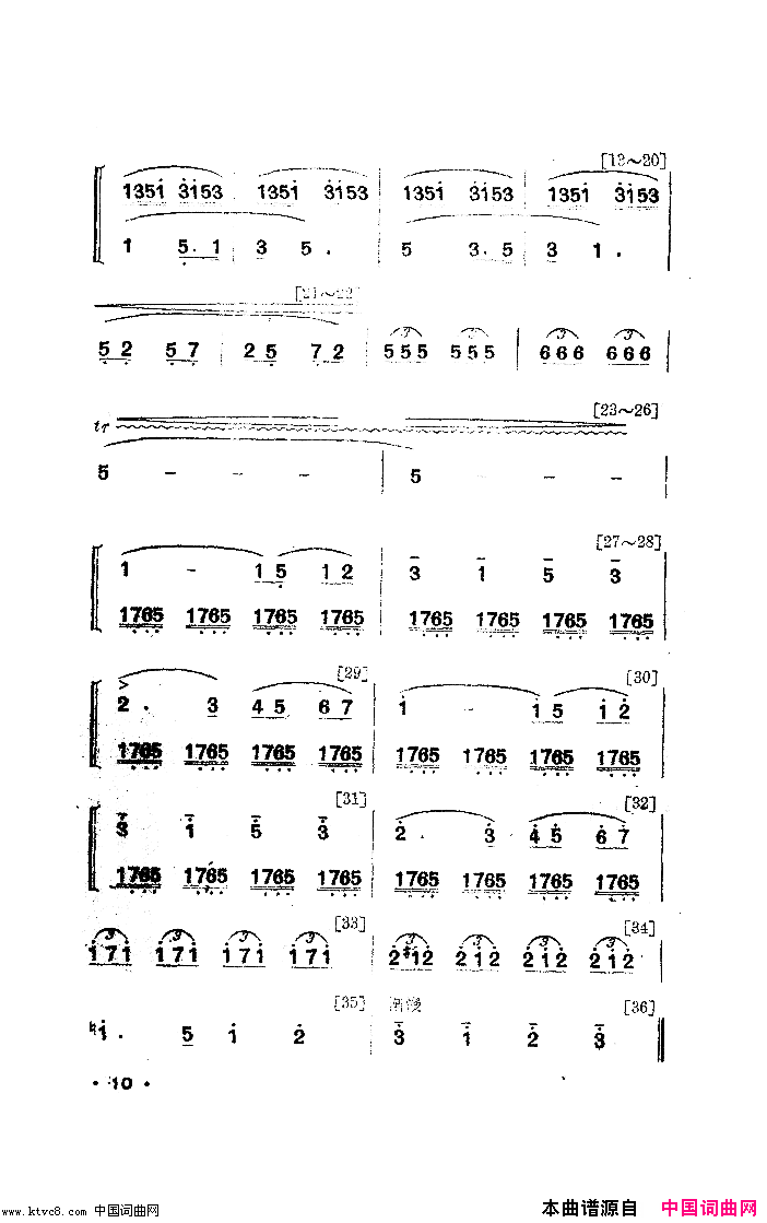 夜练舞蹈音乐简谱1