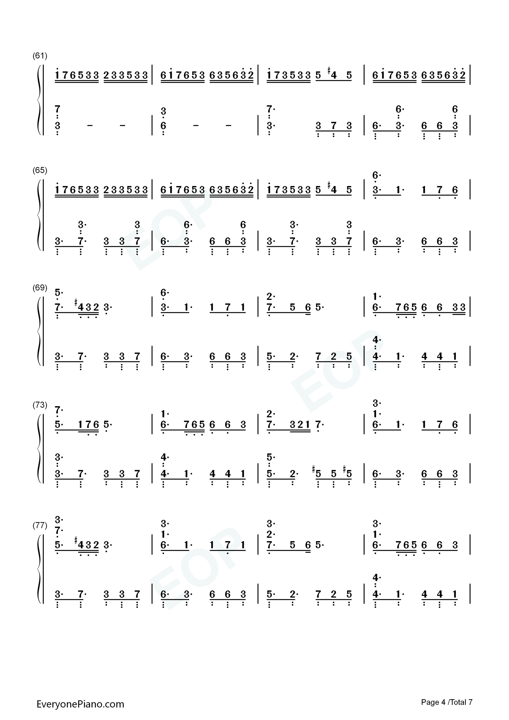 dorchadas钢琴简谱-Rita演唱4