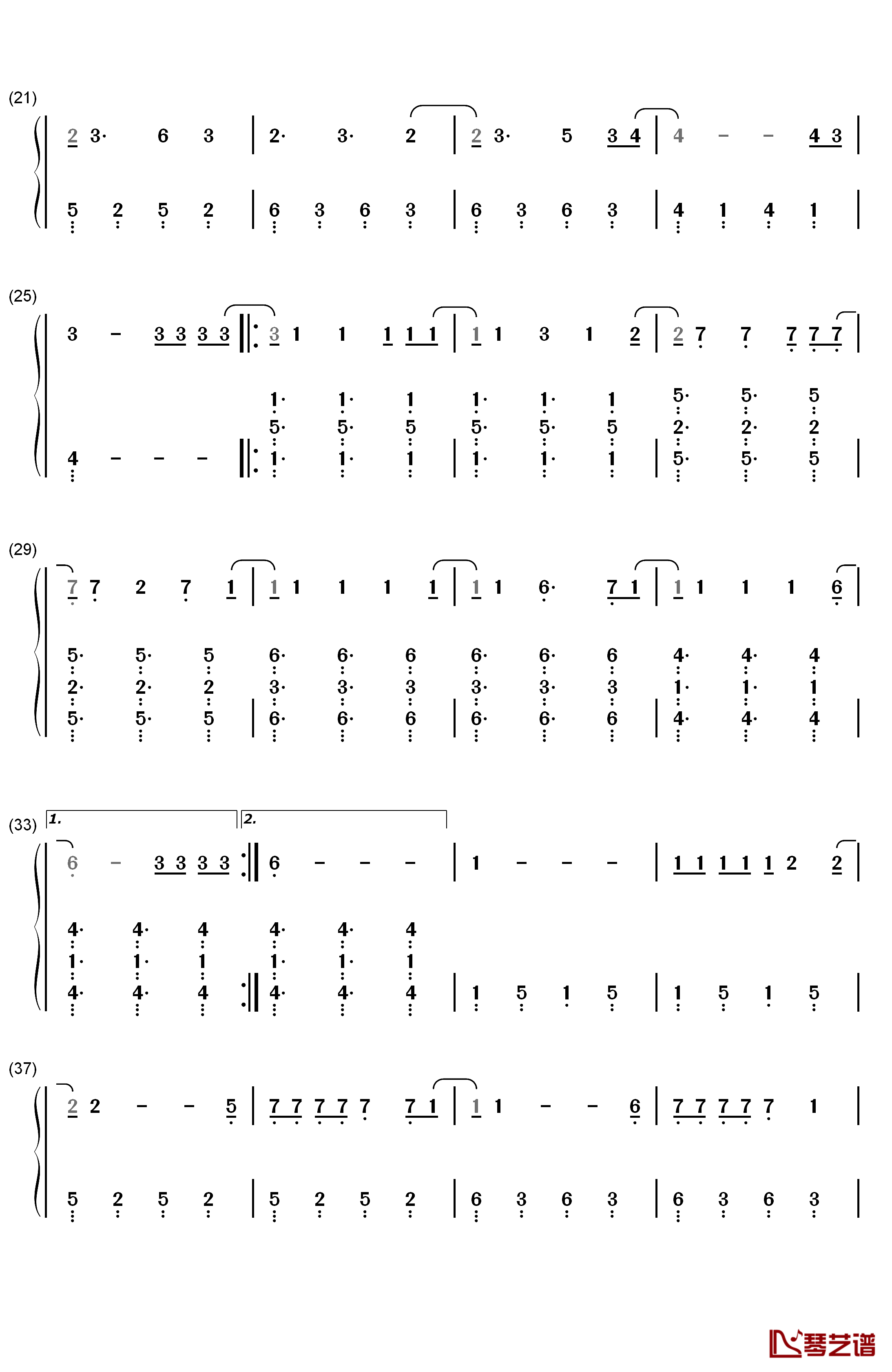 Heartbeat Song钢琴简谱-数字双手-Kelly Clarkson2