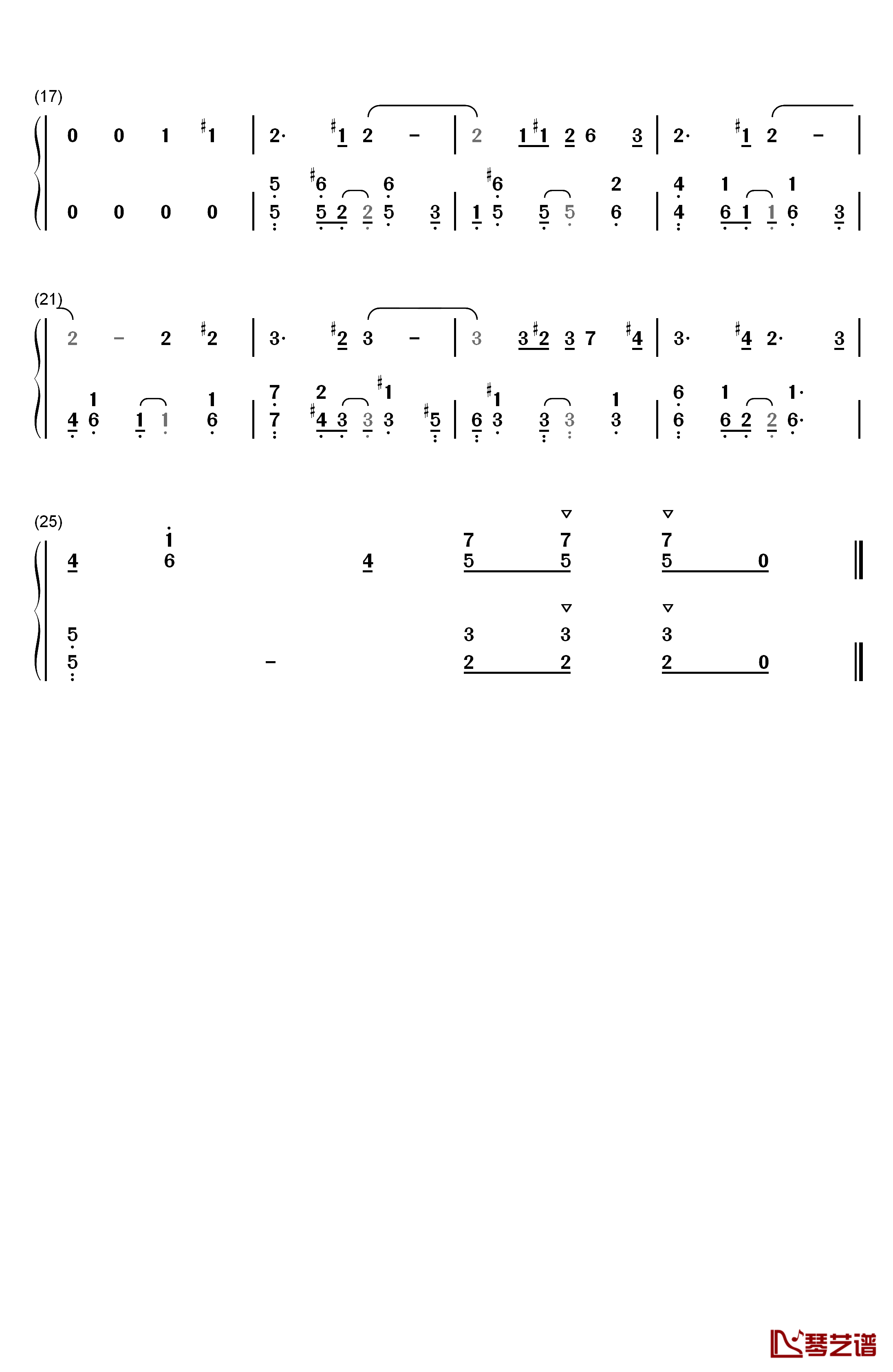 Mii Channel钢琴简谱-数字双手-Kazumi Totaka2