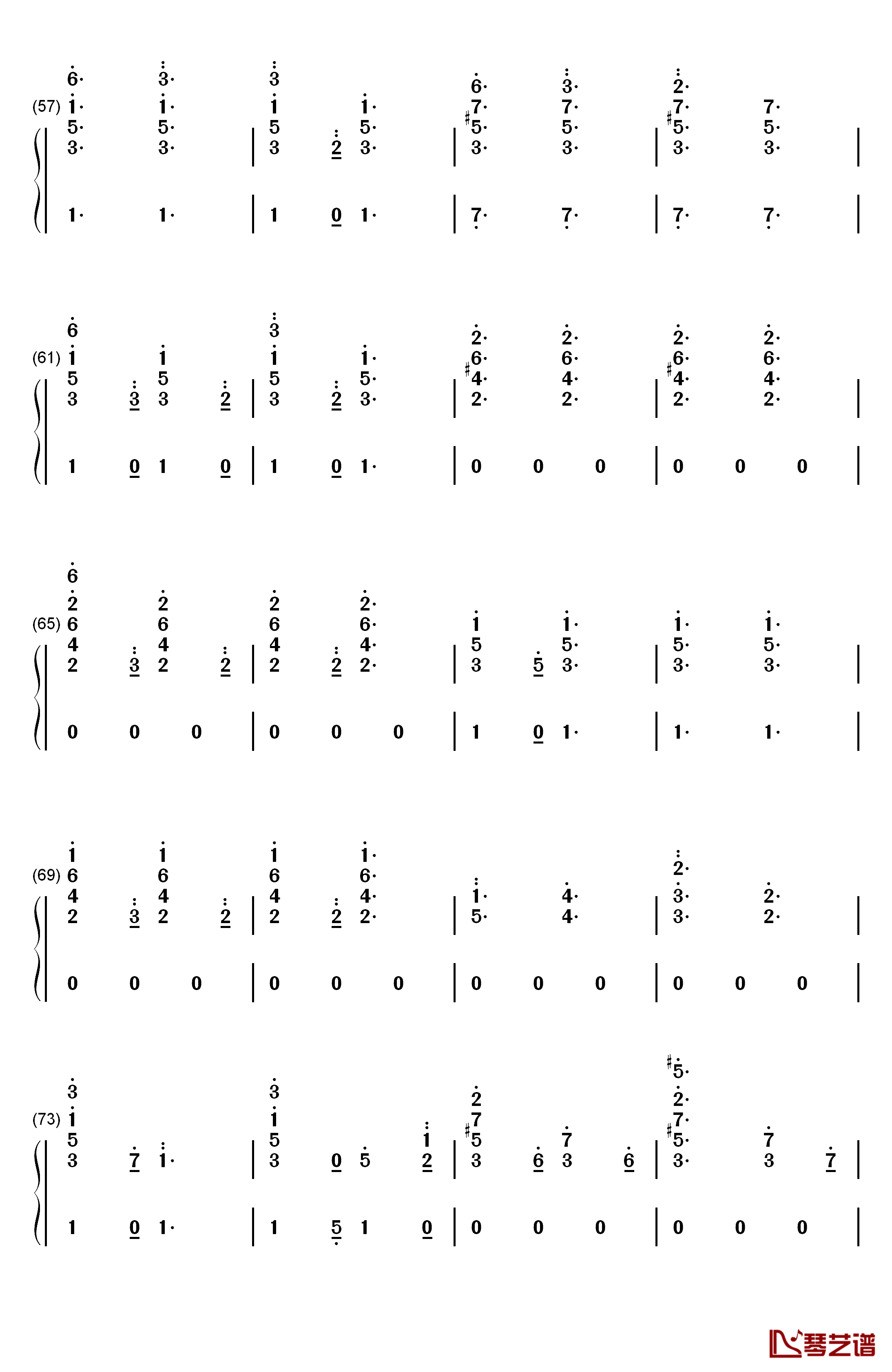 Candy Cane Lane钢琴简谱-数字双手-Sia4