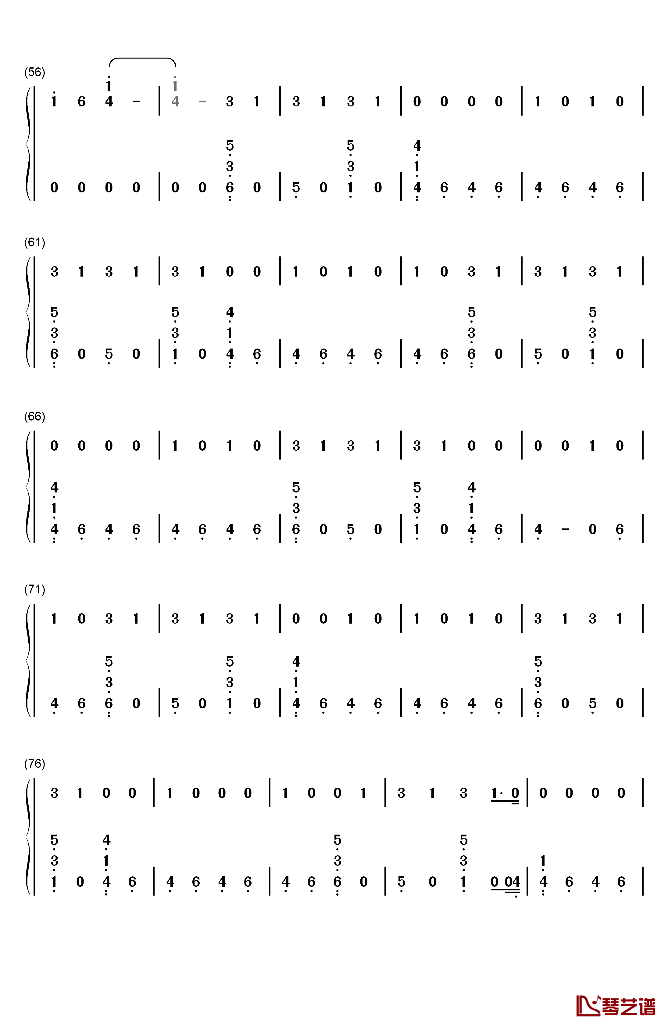 Hostage钢琴简谱-数字双手-Billie Eilish3