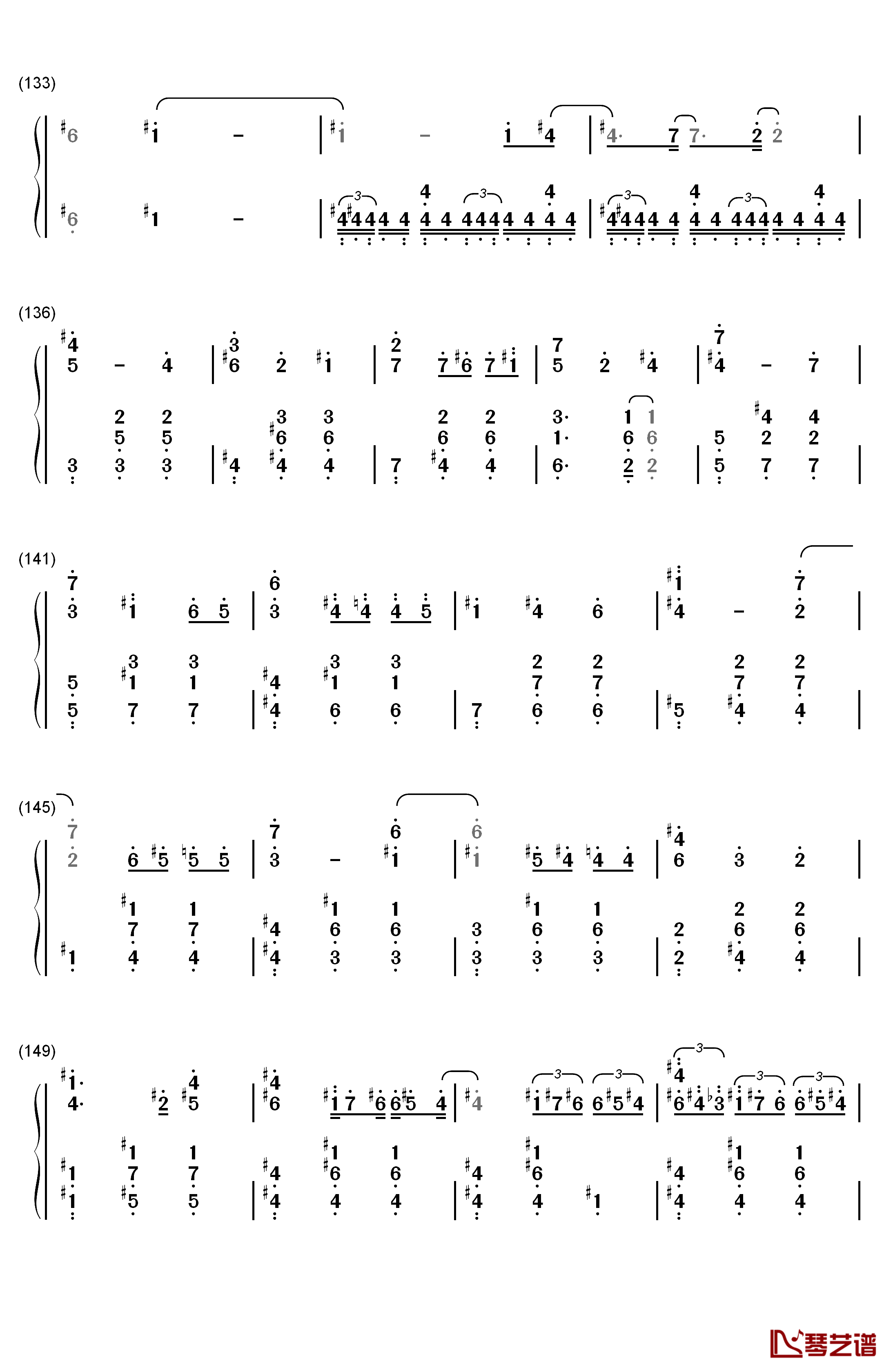 人生的旋转木马 钢琴简谱-数字双手-久石让 宫崎骏8