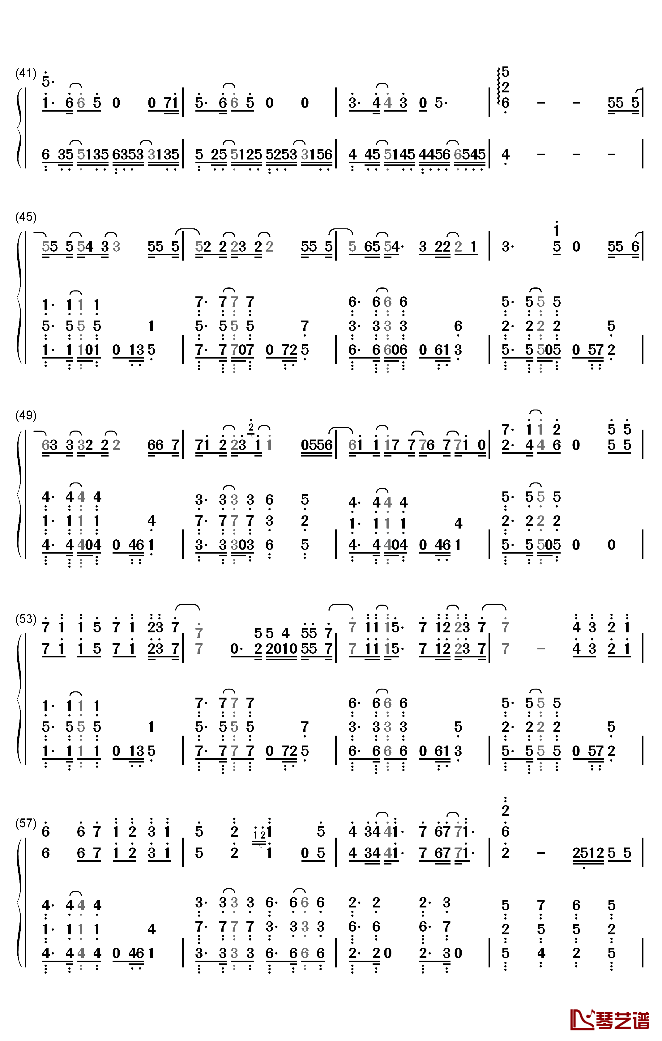 对的时间点钢琴简谱-数字双手-林俊杰3