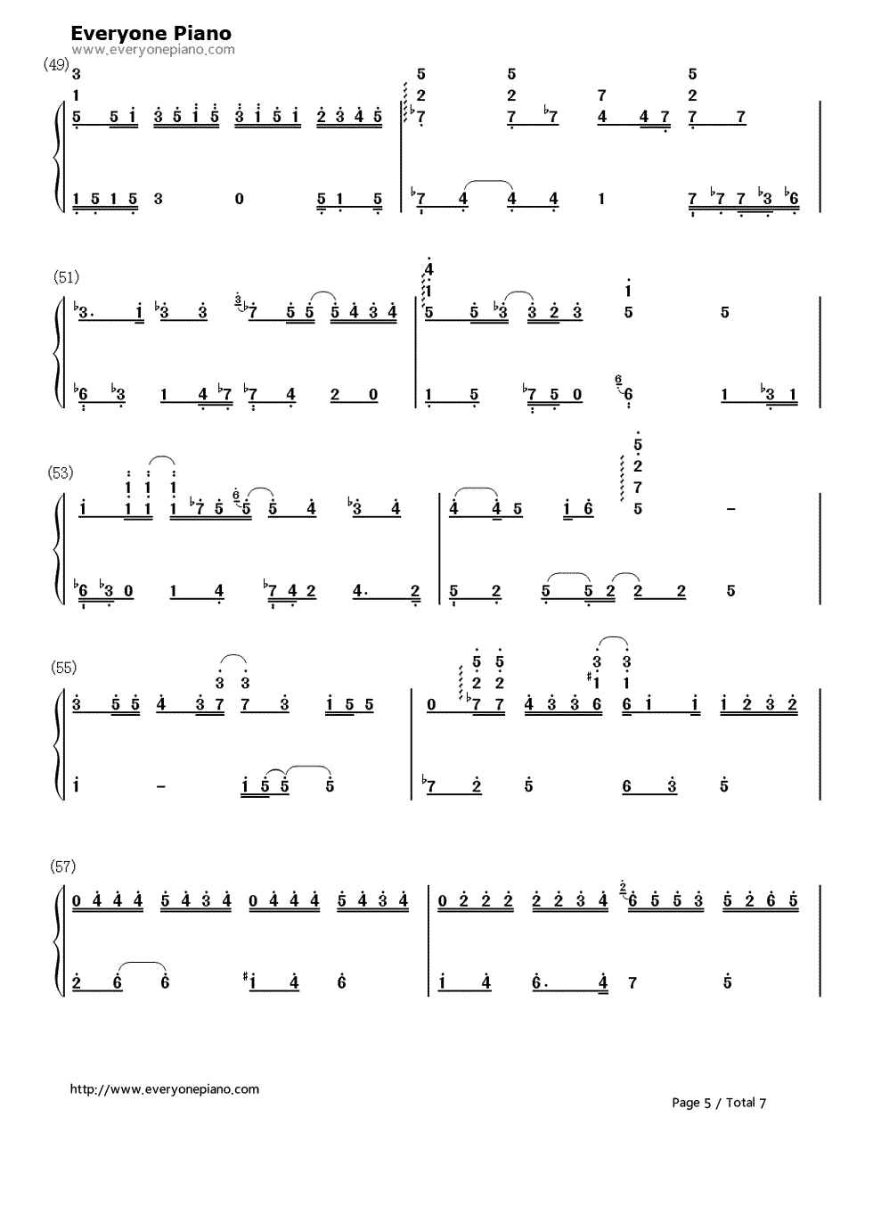 One More Time One More Chance钢琴简谱-数字双手-山崎将义  山崎まさよし5