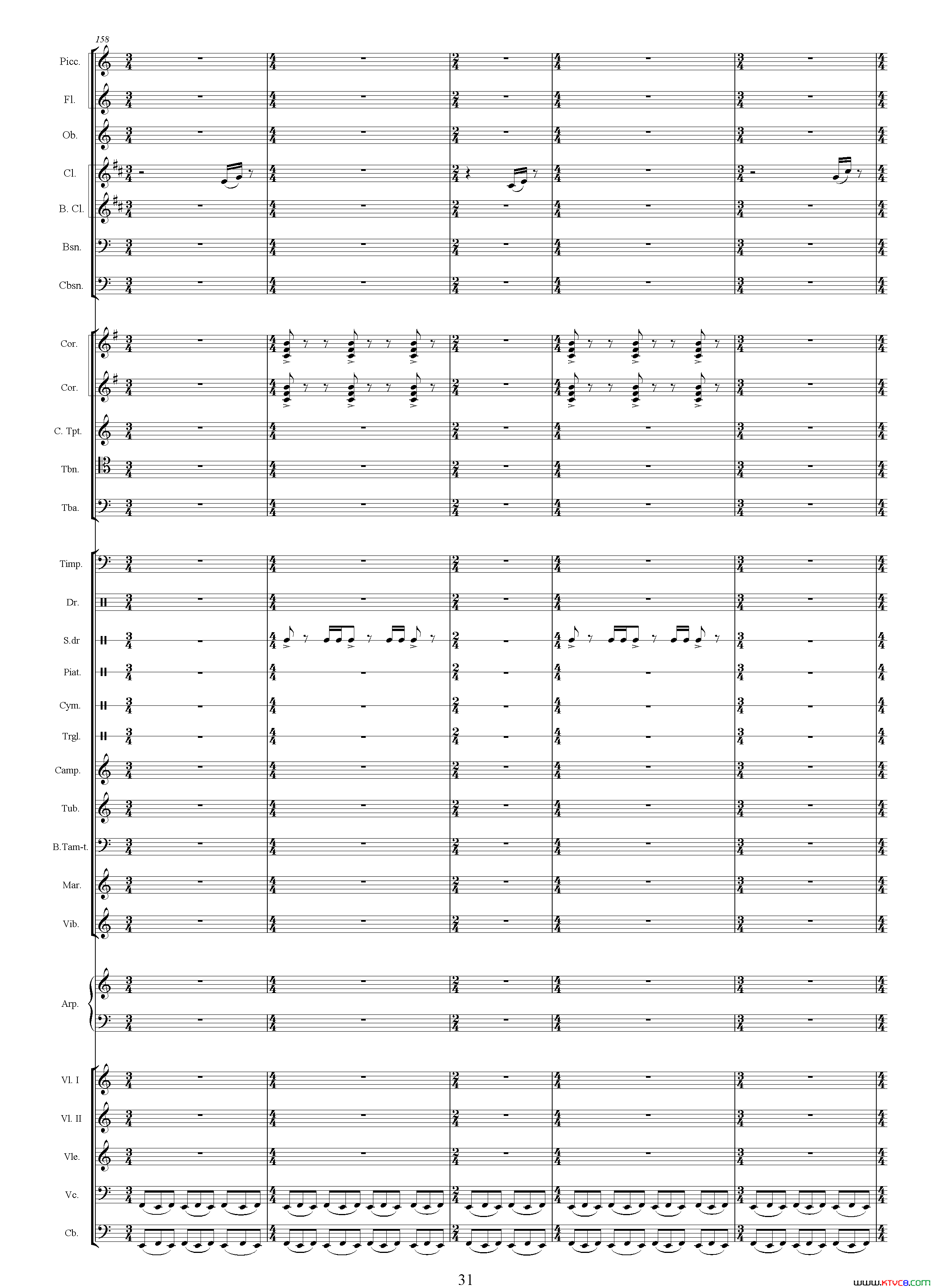 朱元璋还乡电视剧《传奇皇帝朱元璋》主题音乐总谱简谱1