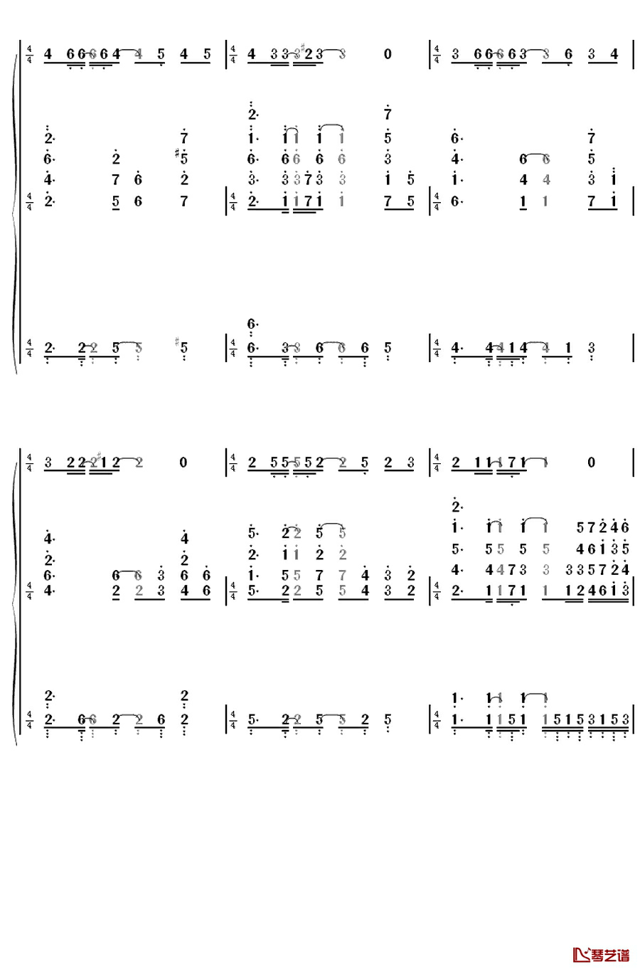 たからもの钢琴简谱-数字双手-石田燿子11