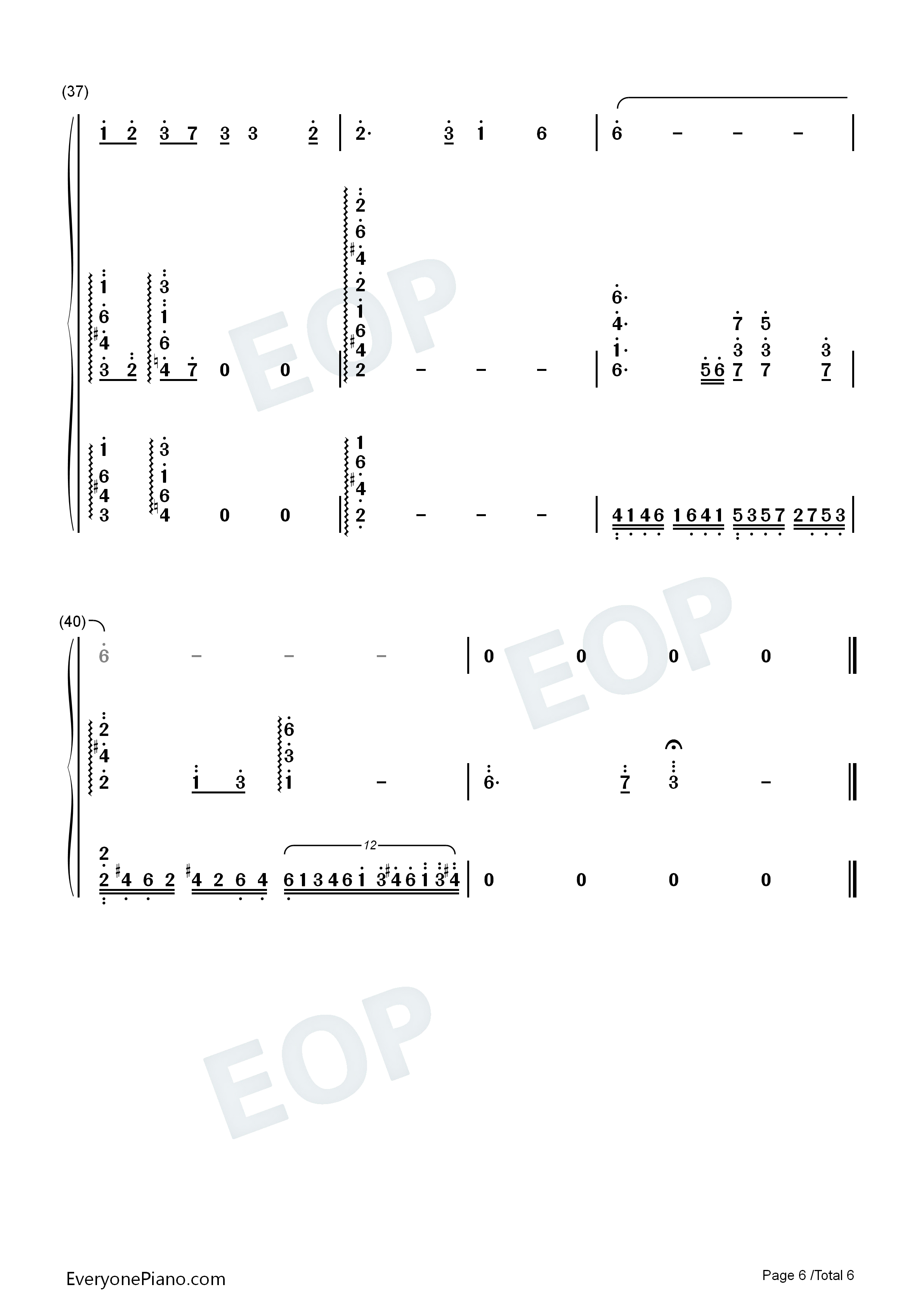 断桥遗梦钢琴简谱-赵季平演唱6