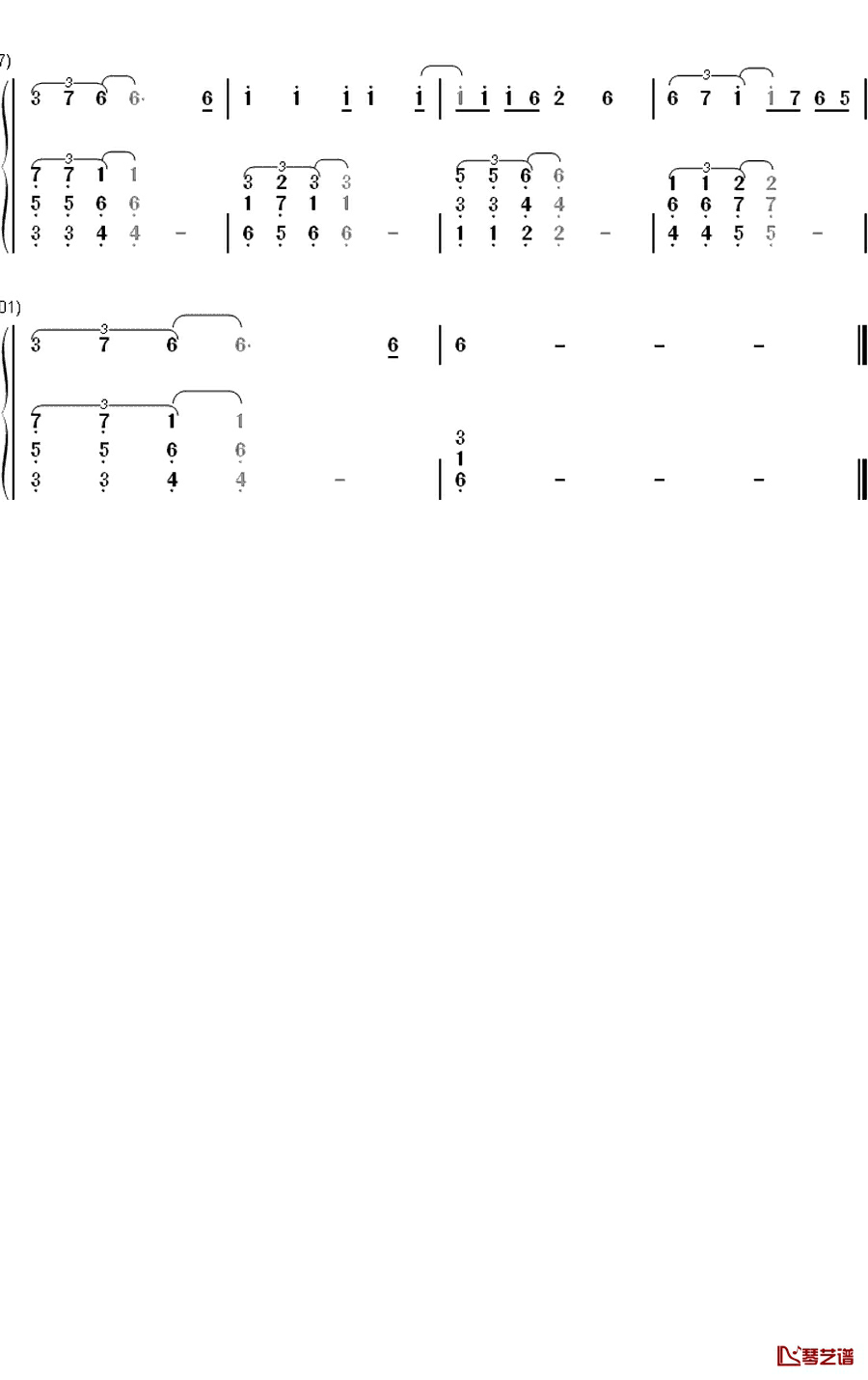 Your Body钢琴简谱-数字双手-Christina Aguilera6