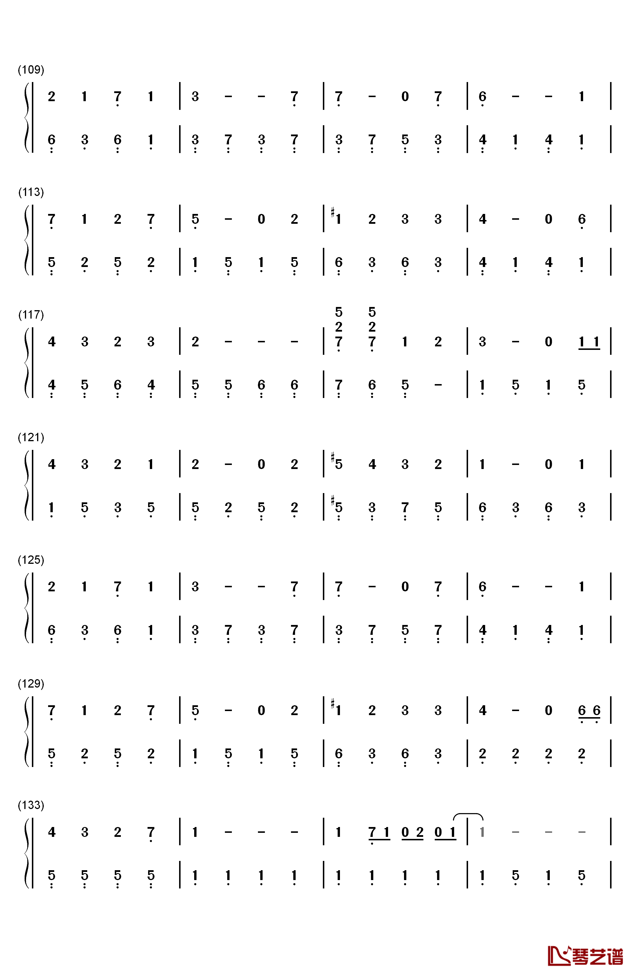 青春的约定钢琴简谱-数字双手-SNH485