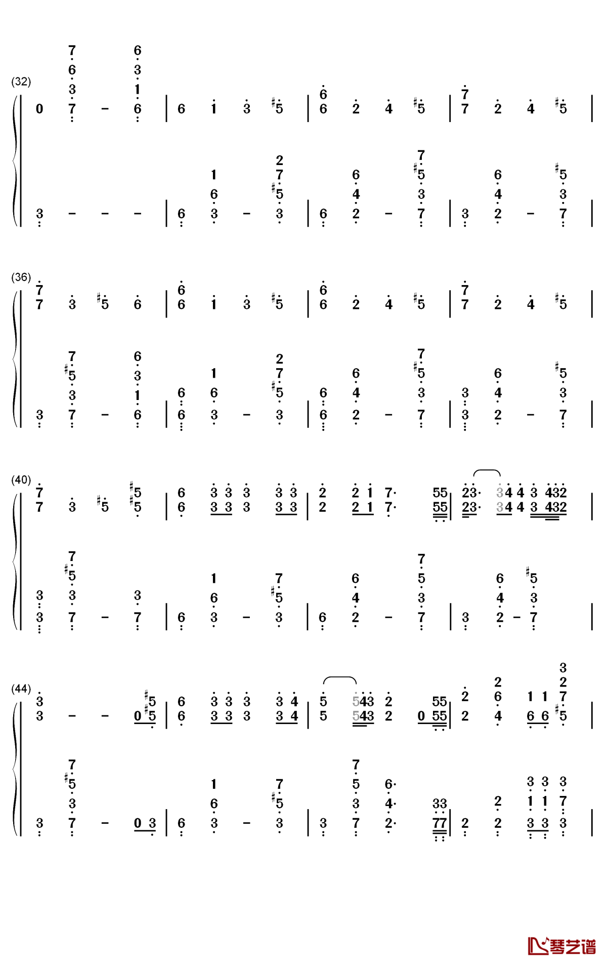 Jenny Of Oldstones钢琴简谱-Florence and the Machine歌曲-数字双曲谱3