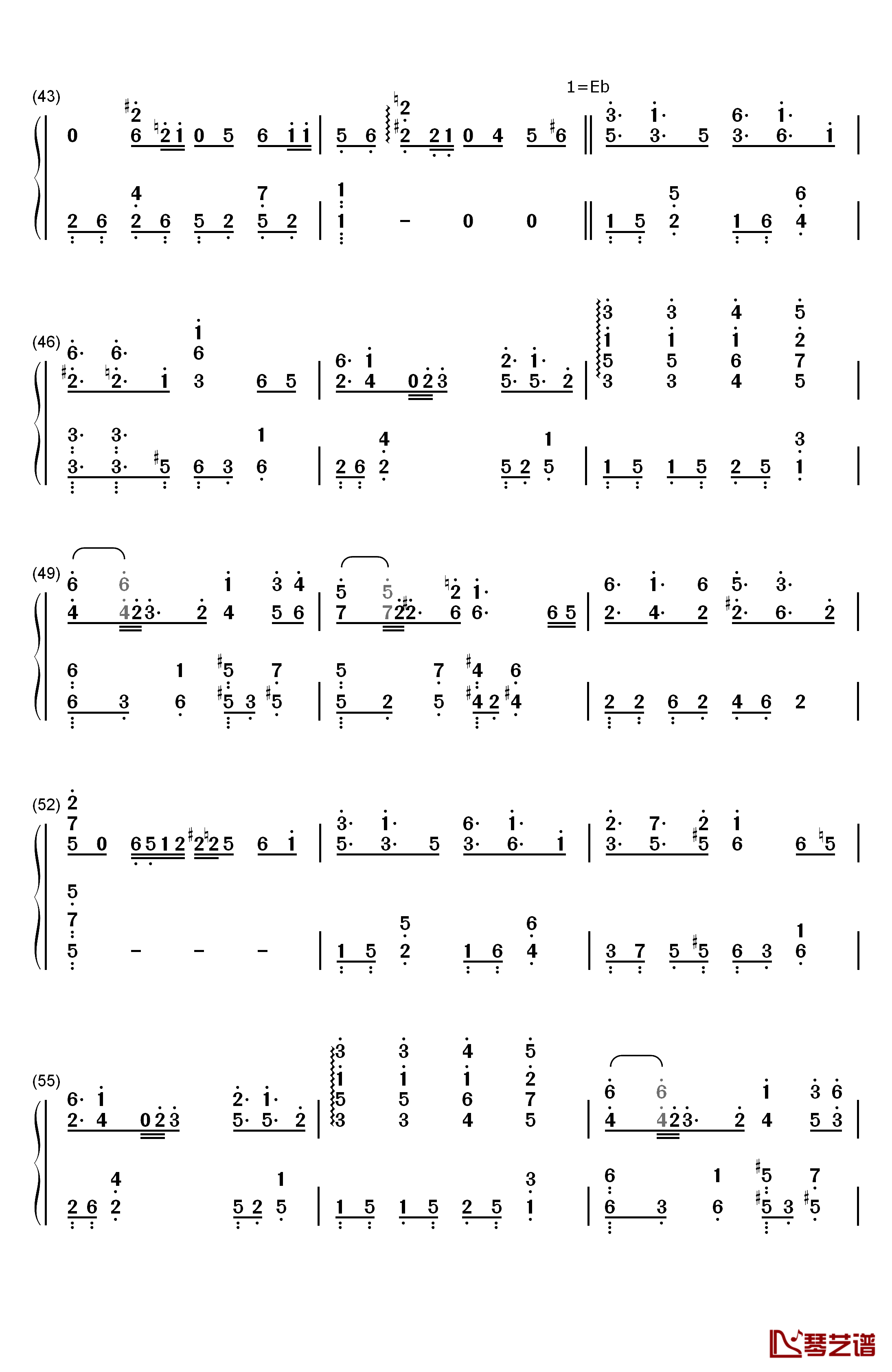 夕景イエスタデイ钢琴简谱-数字双手-じん (自然の敌P)4