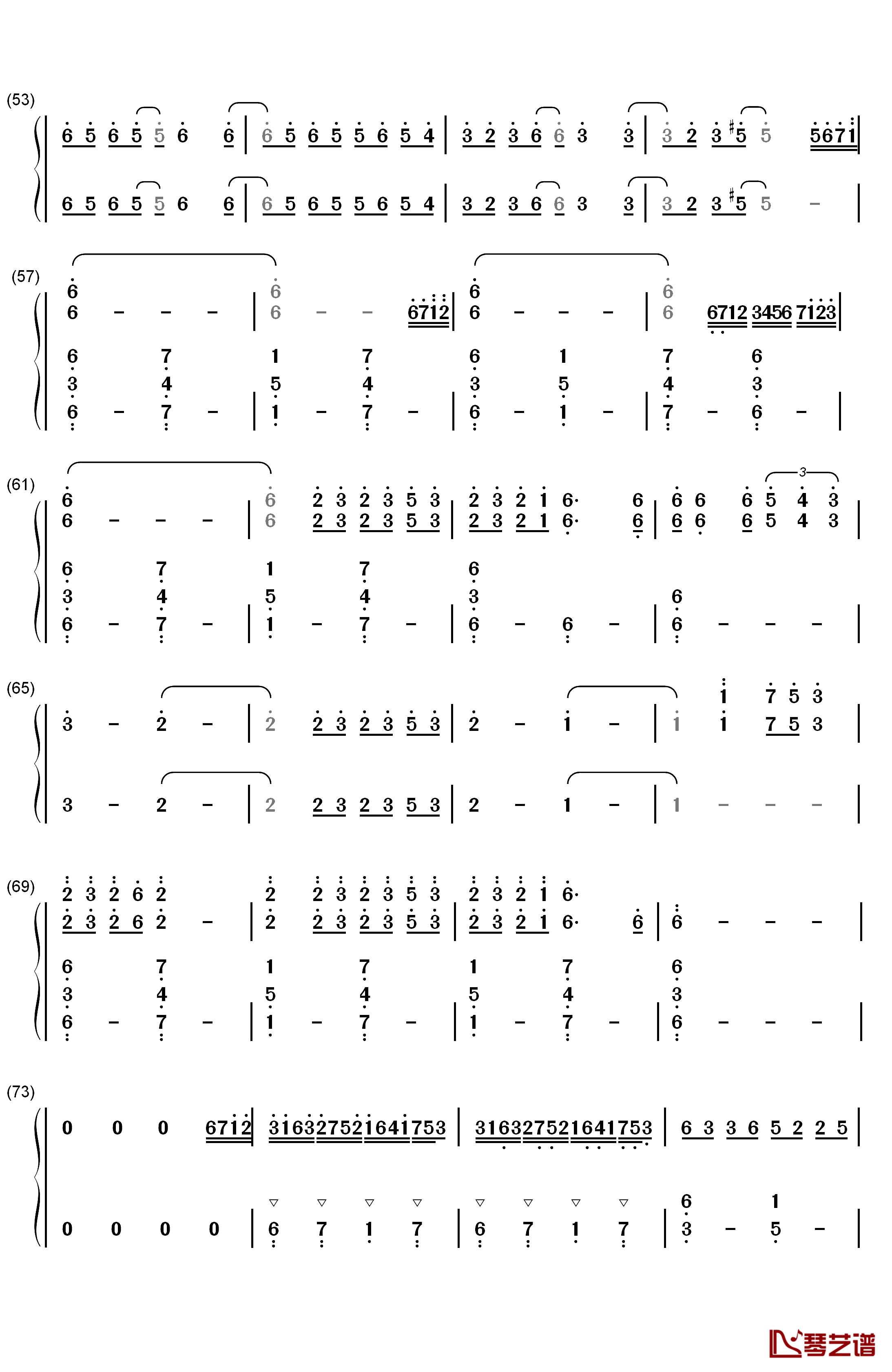 Merry Christmas Mr. Lawrence钢琴简谱-数字双手-Hikaru Utada3