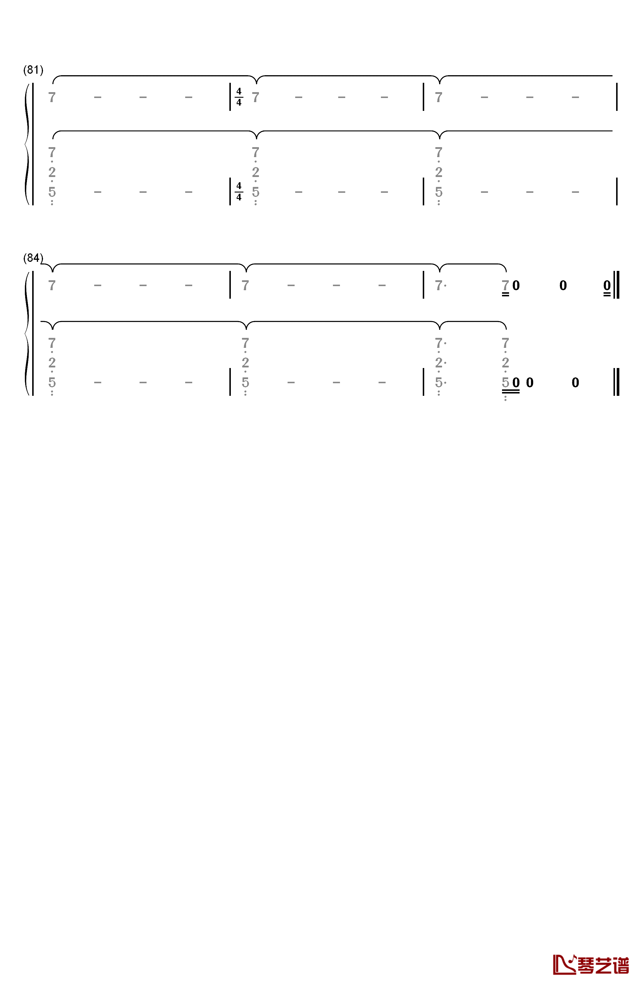 Nada钢琴简谱-数字双手-Shakira5