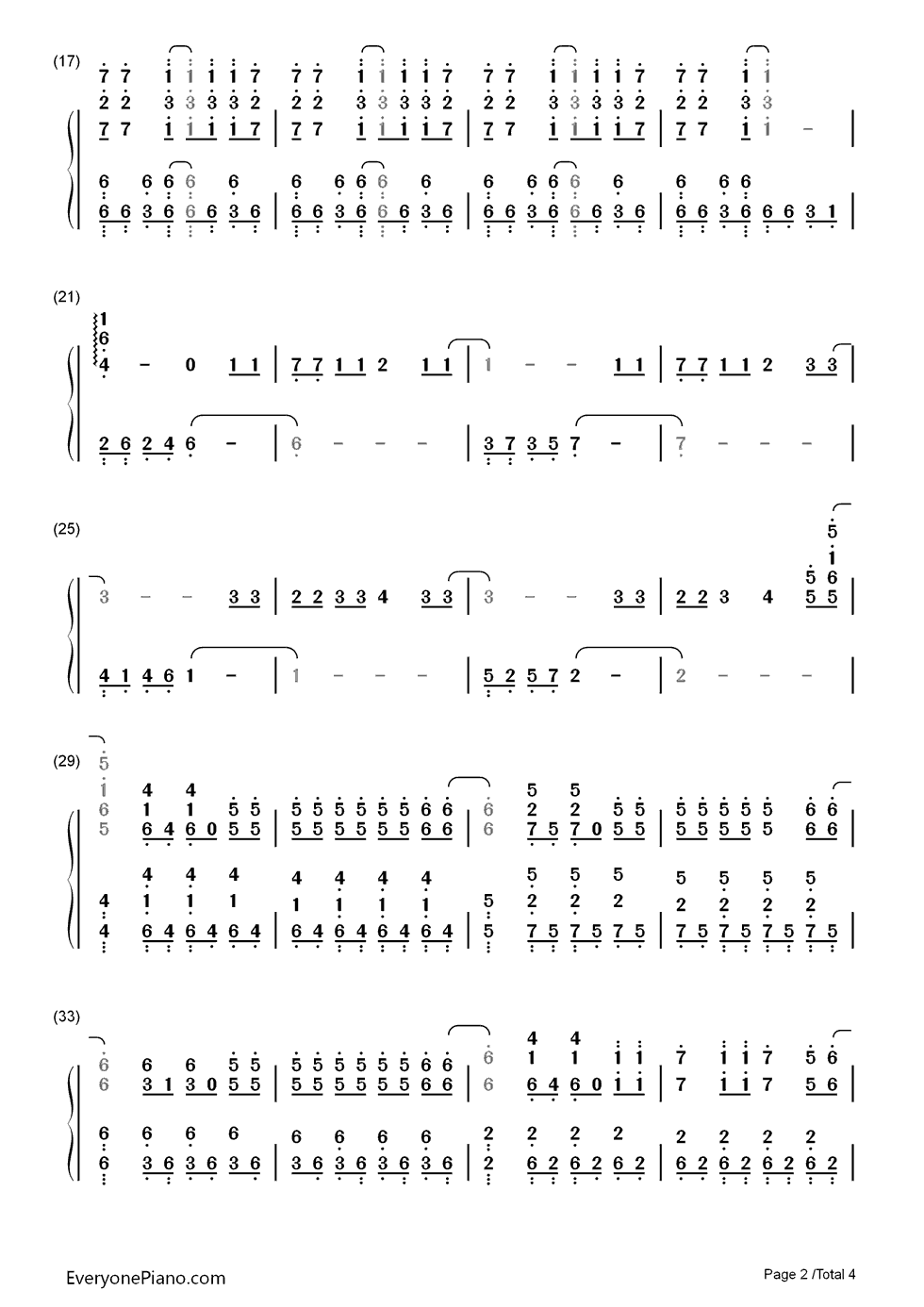 スピードと摩擦钢琴简谱-数字双手-amazarashi2