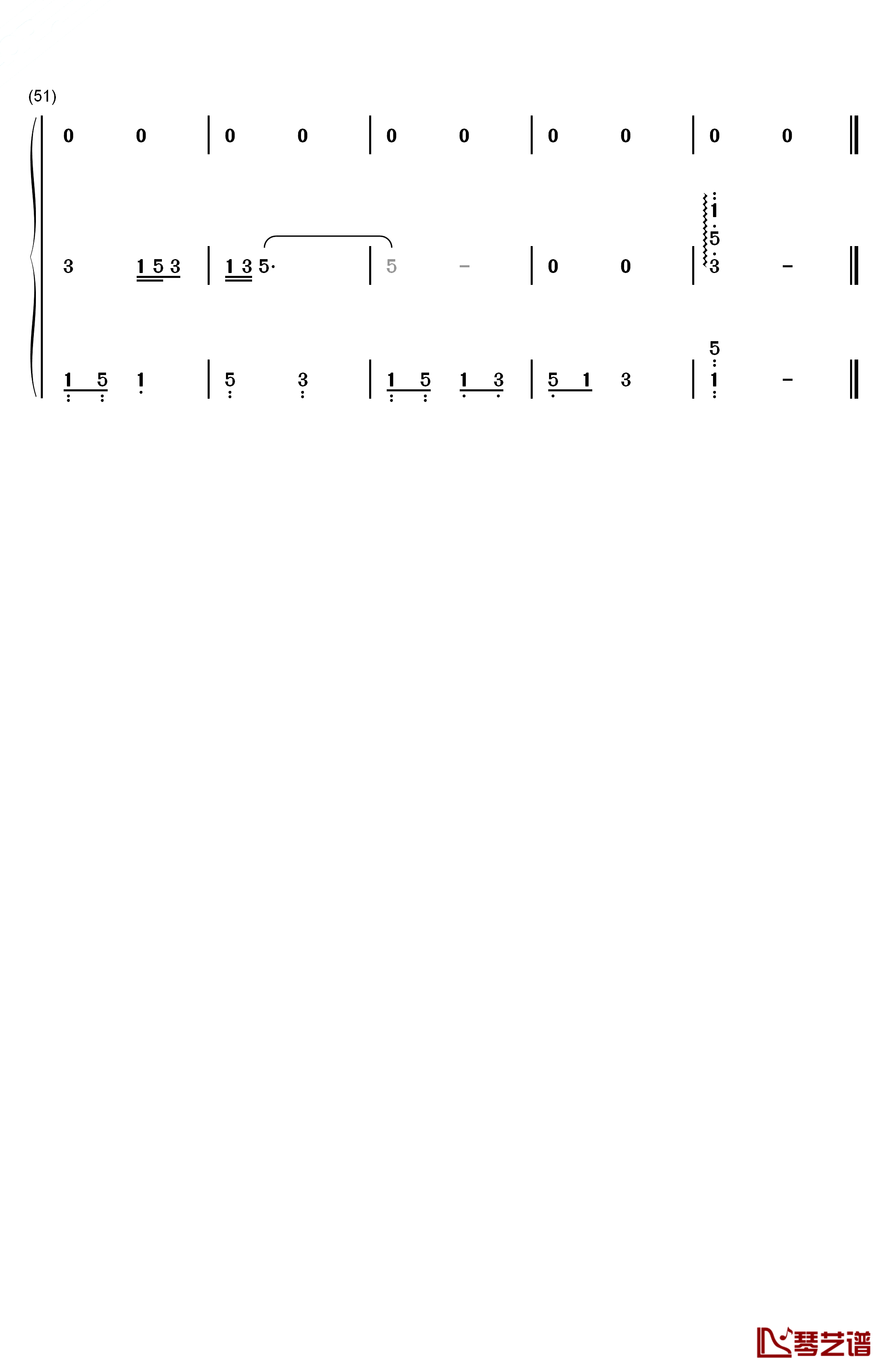 金色童年钢琴简谱-数字双手-杨烁4