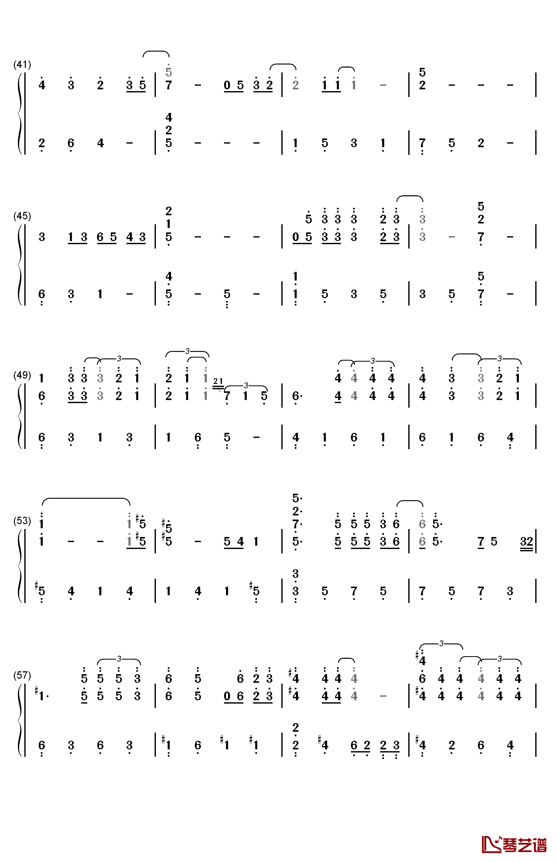 会有那么一天钢琴简谱-数字双手-Sak Wan Neung3