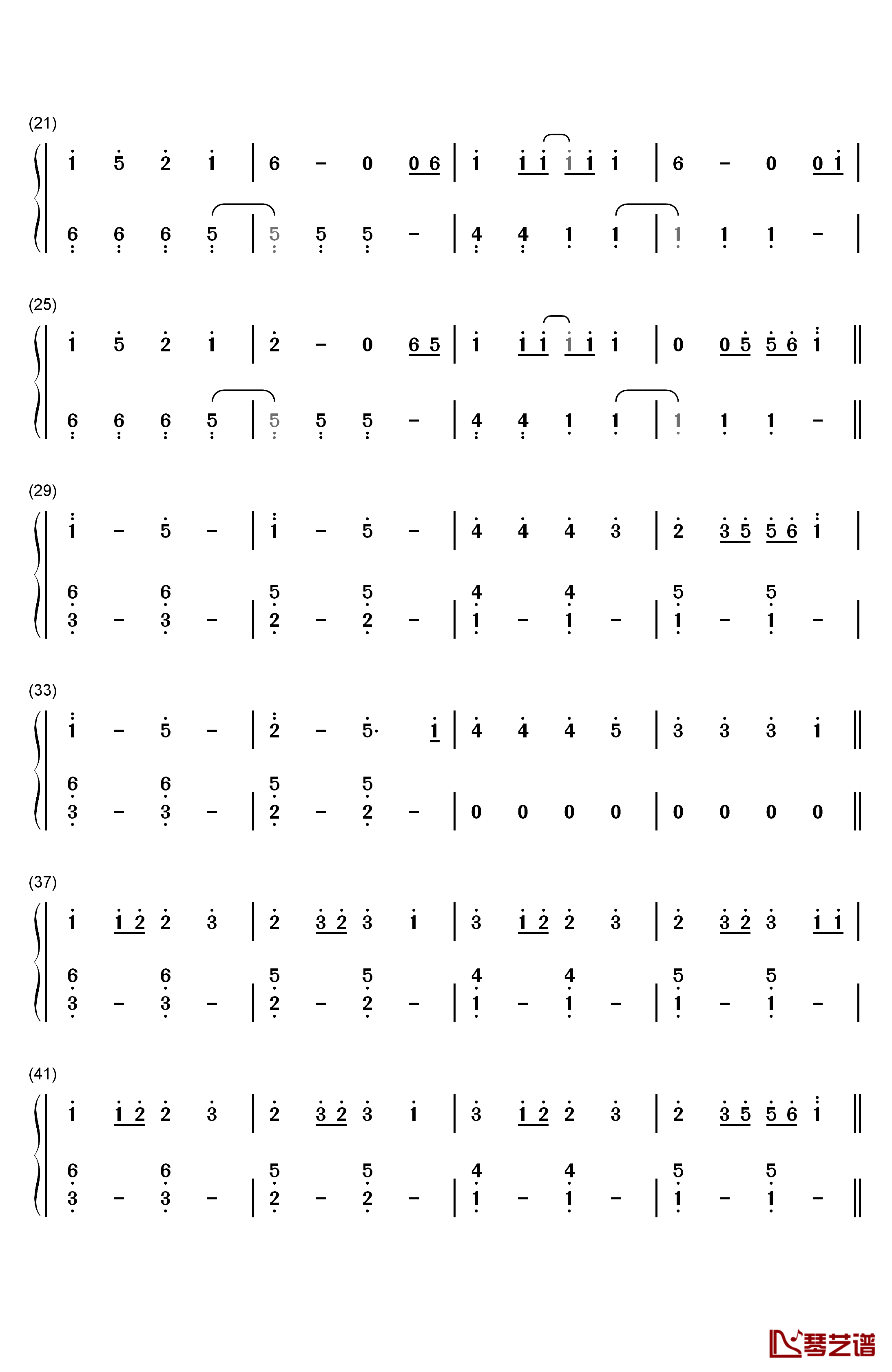 Call on Me钢琴简谱-数字双手-Starley2