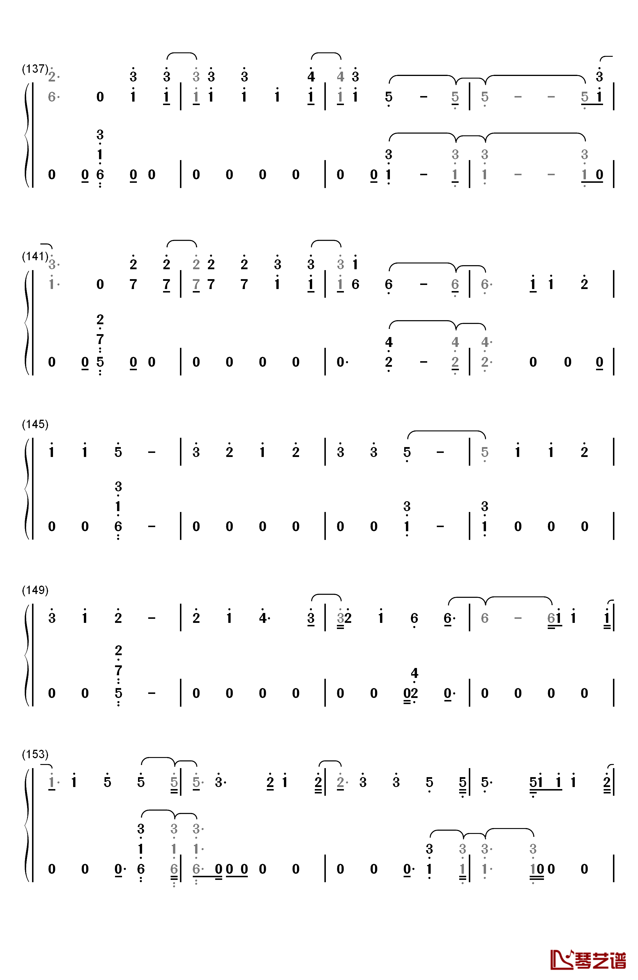 Too Good at Goodbyes钢琴简谱-数字双手-Sam Smith8