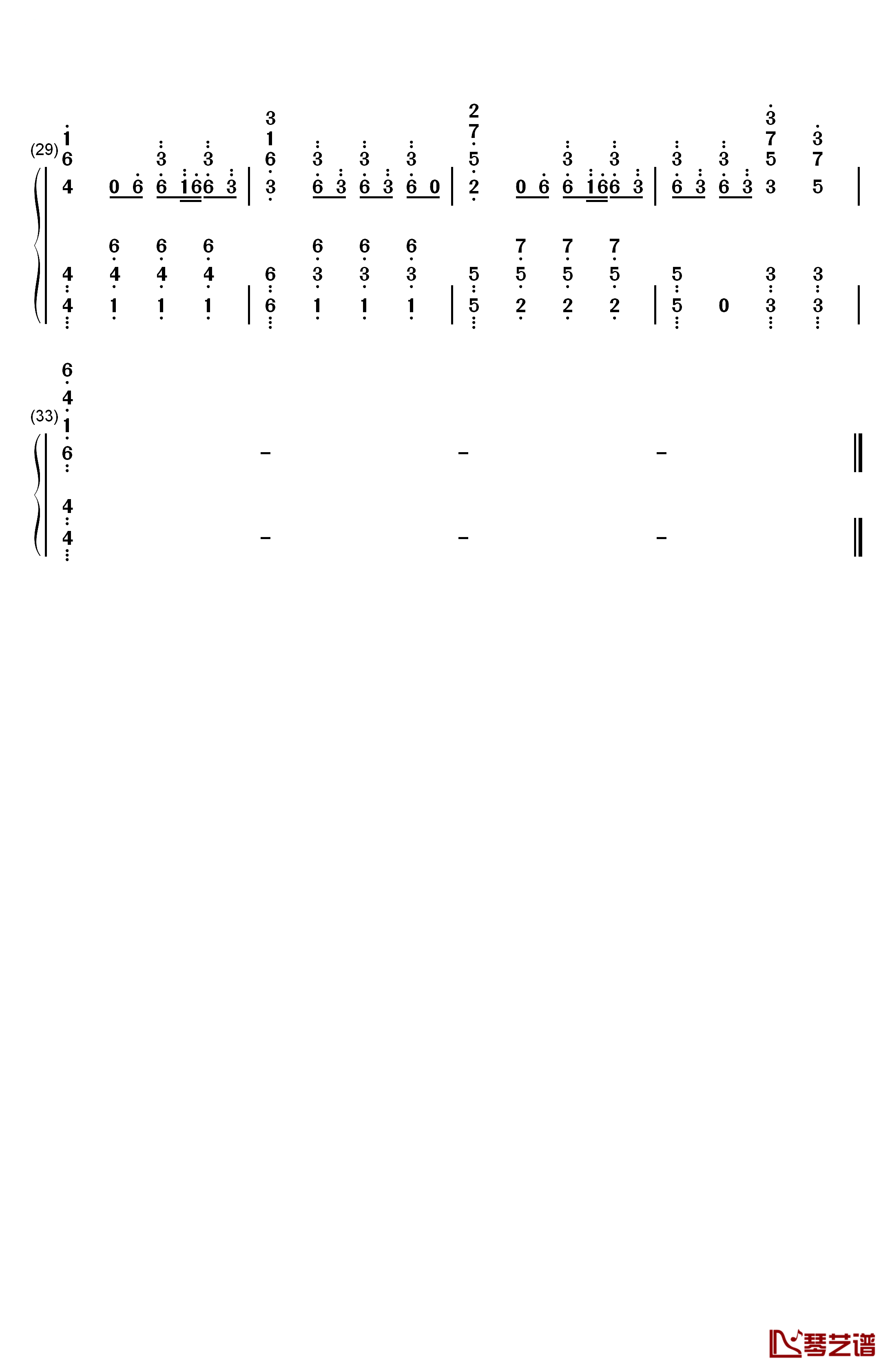 Diamonds钢琴简谱-数字双手-Rihanna3