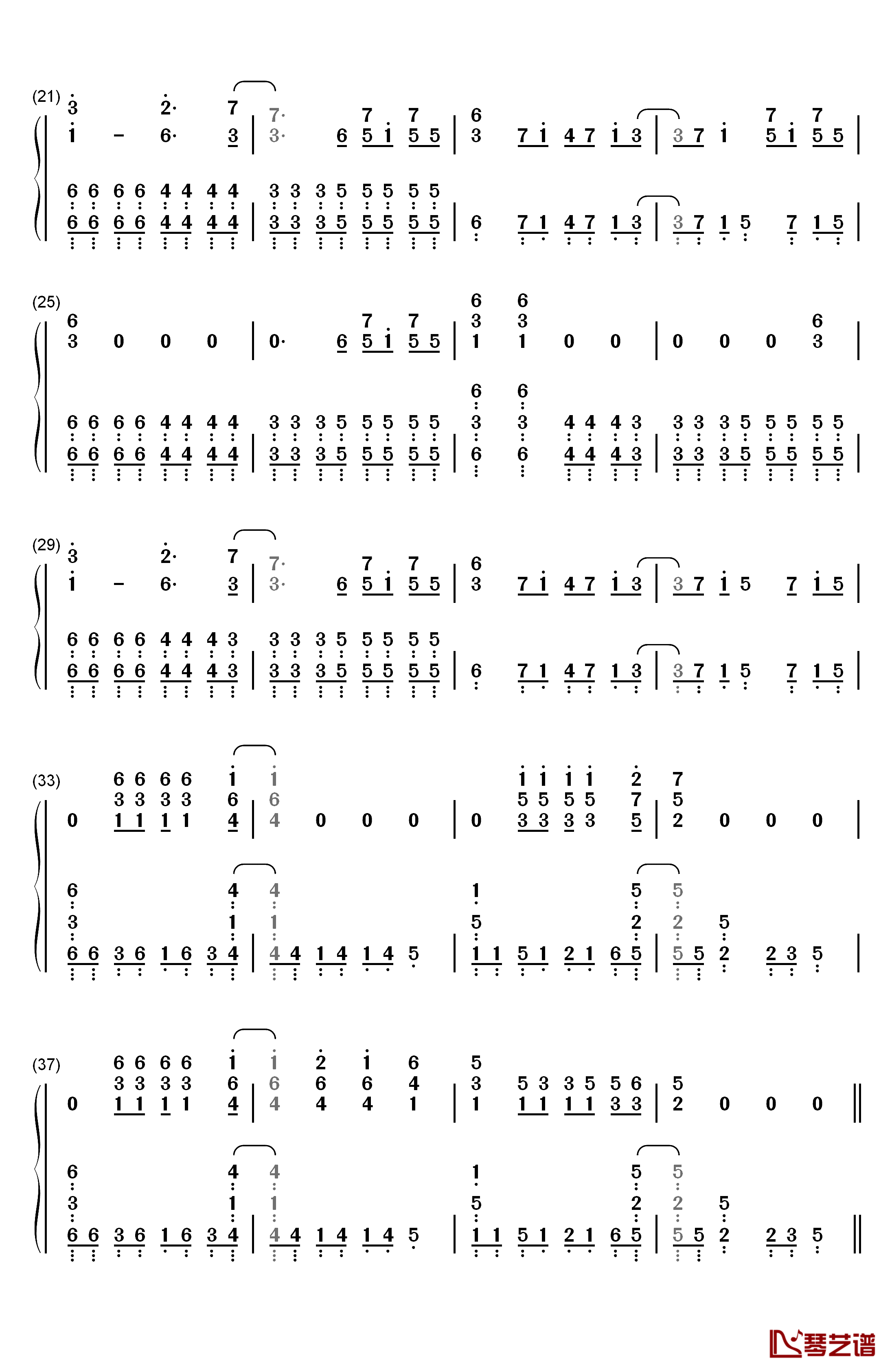 Square Hammer钢琴简谱-数字双手-Ghost2