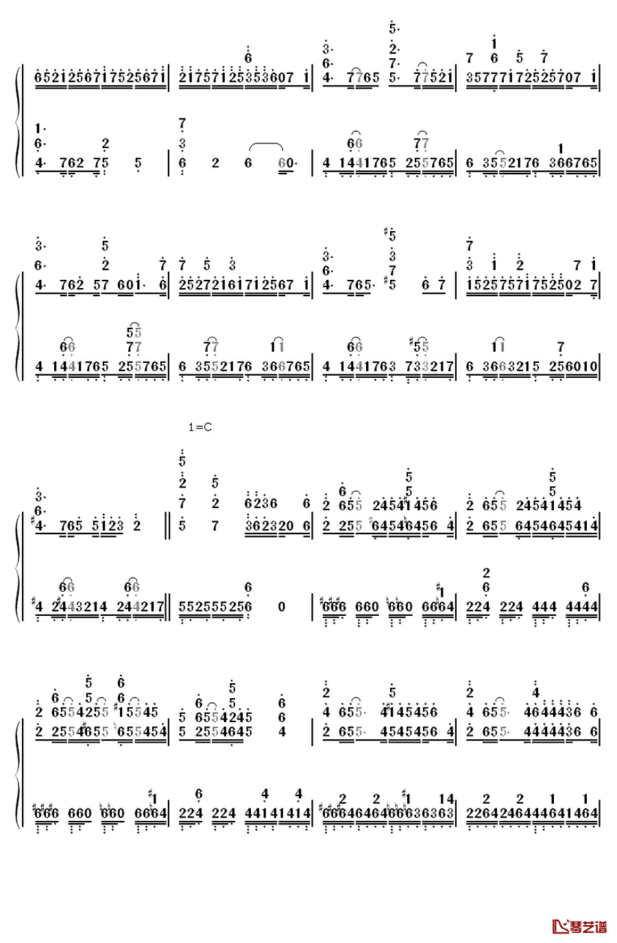 名前のない怪物钢琴简谱-数字双手-
EGOIST2