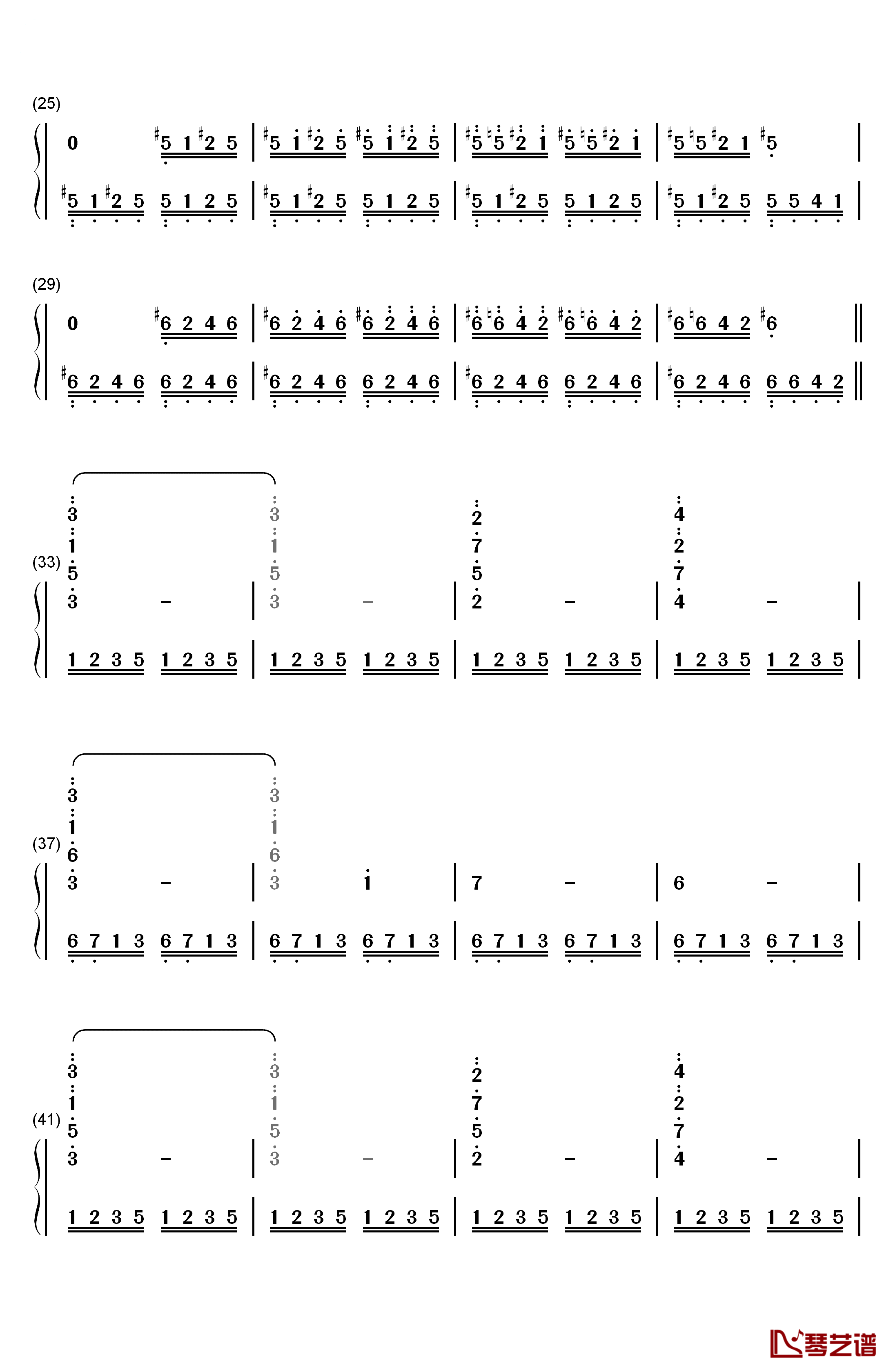 Prelude钢琴简谱-数字双手-植松伸夫2