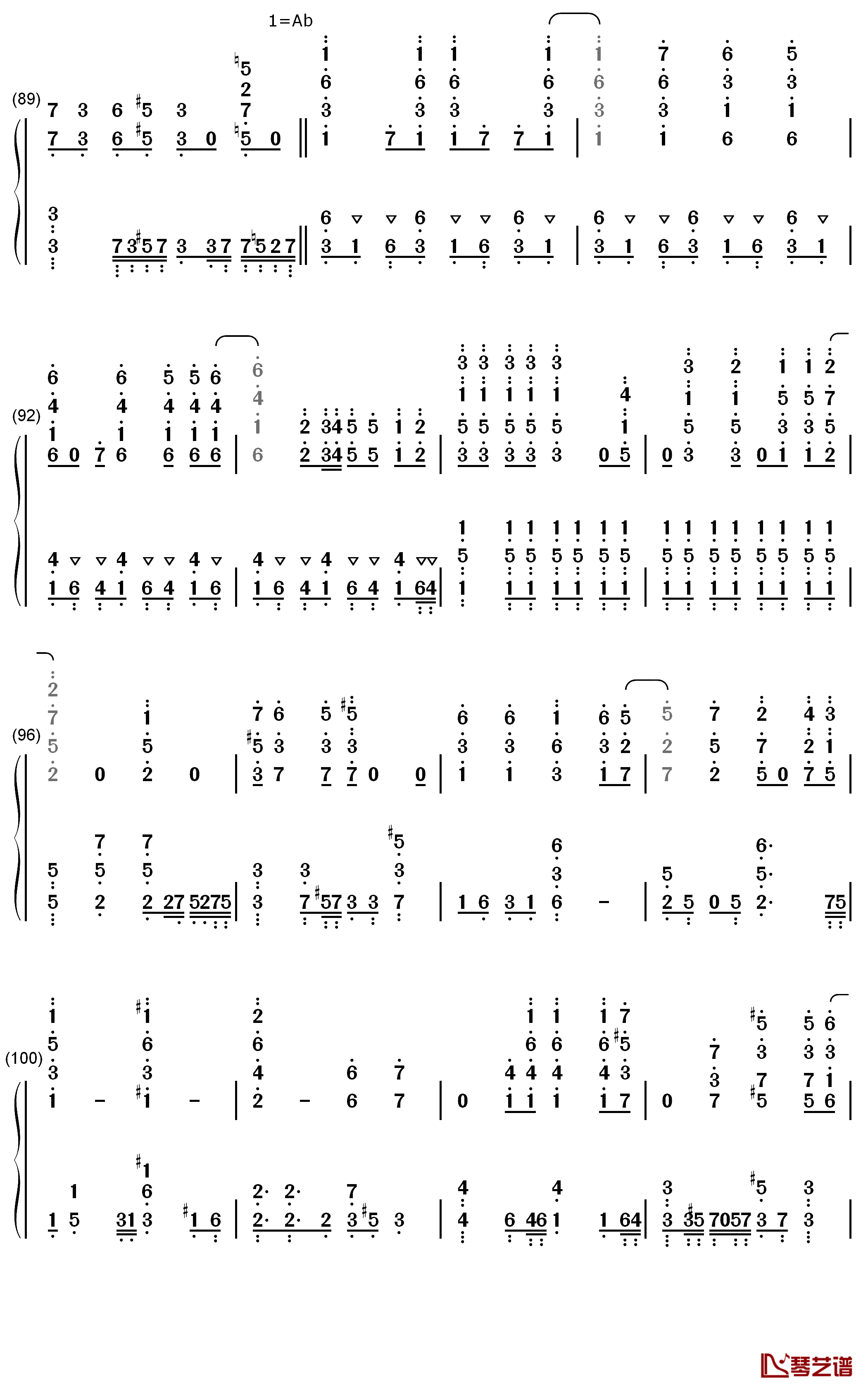 graphite diamond钢琴简谱-数字双手-May'n7