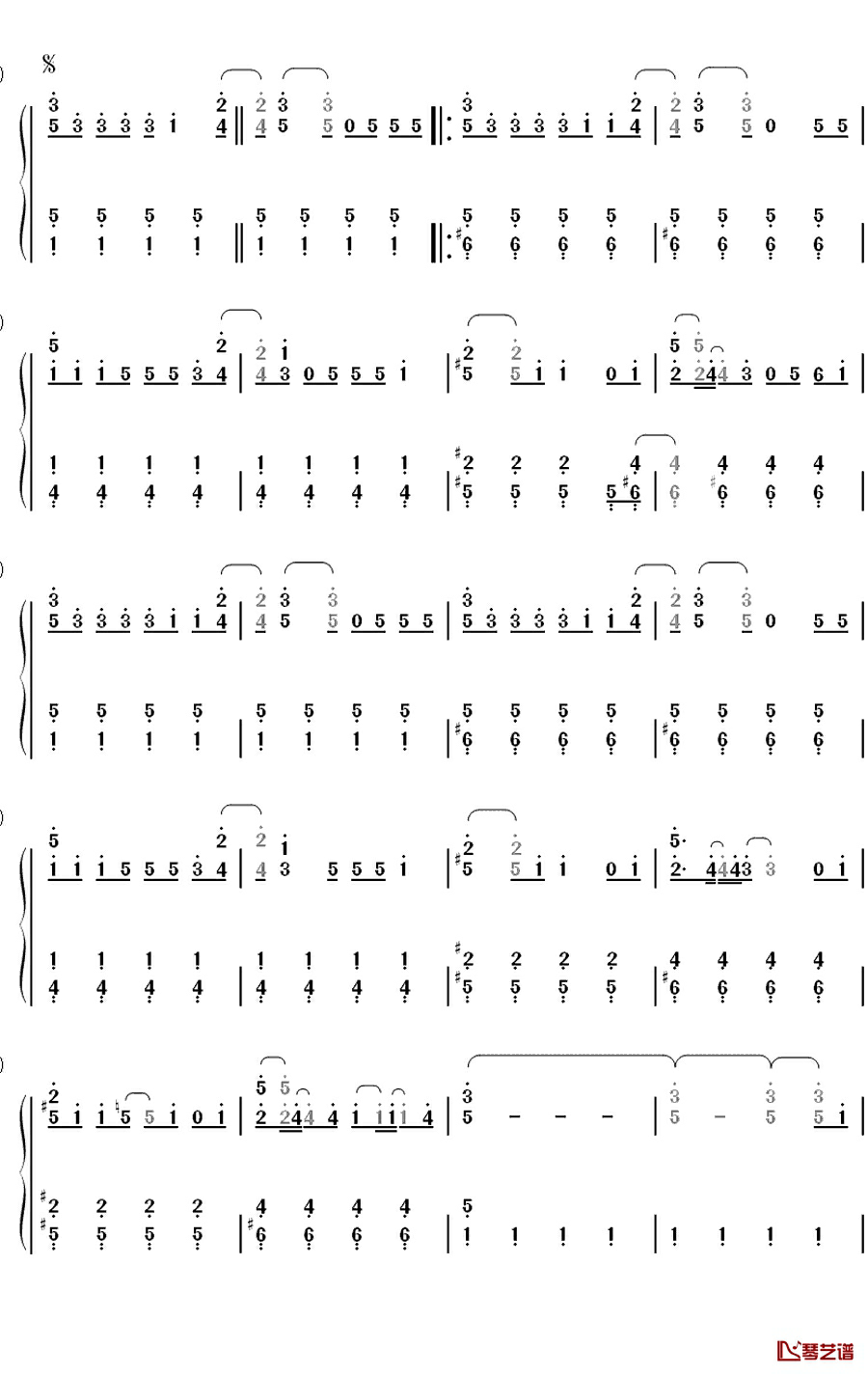 ココロ空モヨウ钢琴简谱-数字双手-関ジャニ∞3